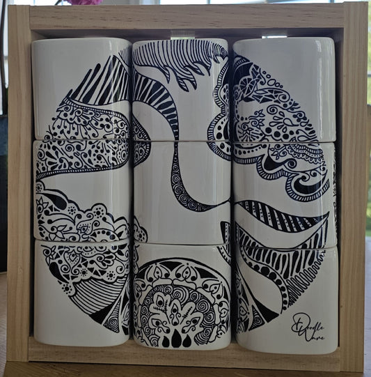 Doodle Design Mug Puzzle - Sky Fall