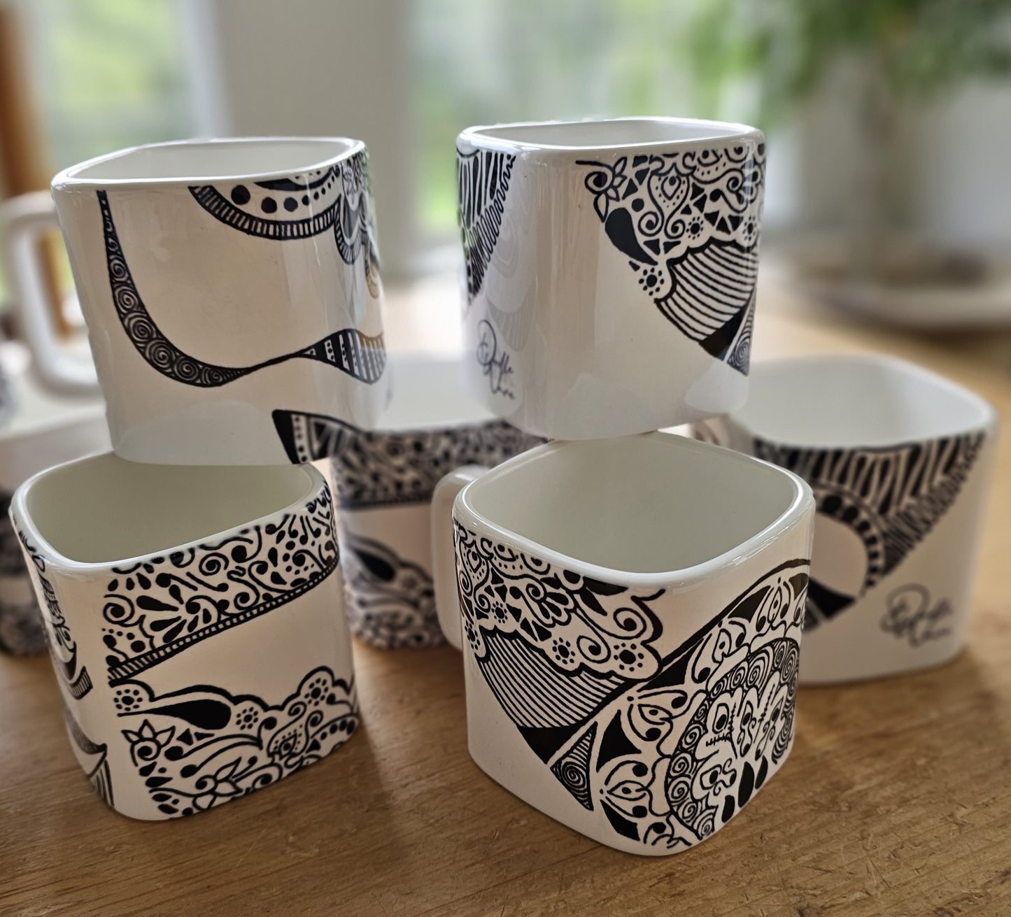 Doodle Design Mug Puzzle - Sky Fall