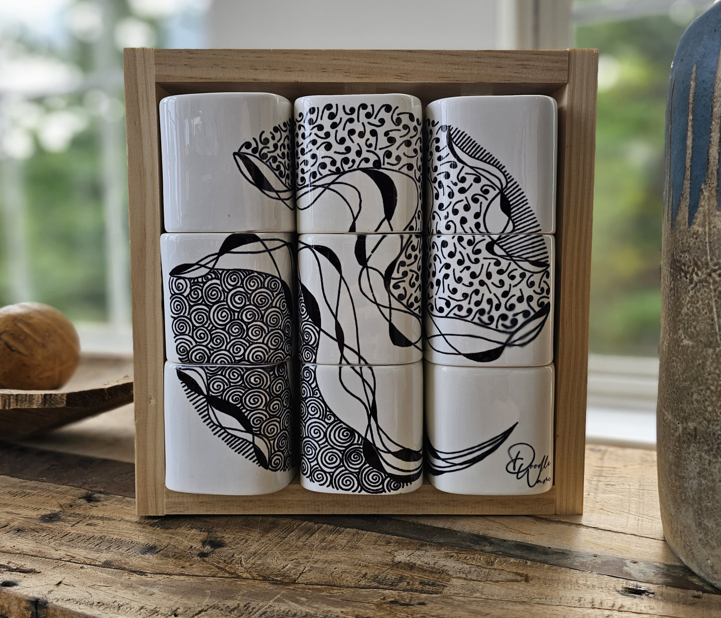 Doodle Design Mug Puzzle - Stormy Night