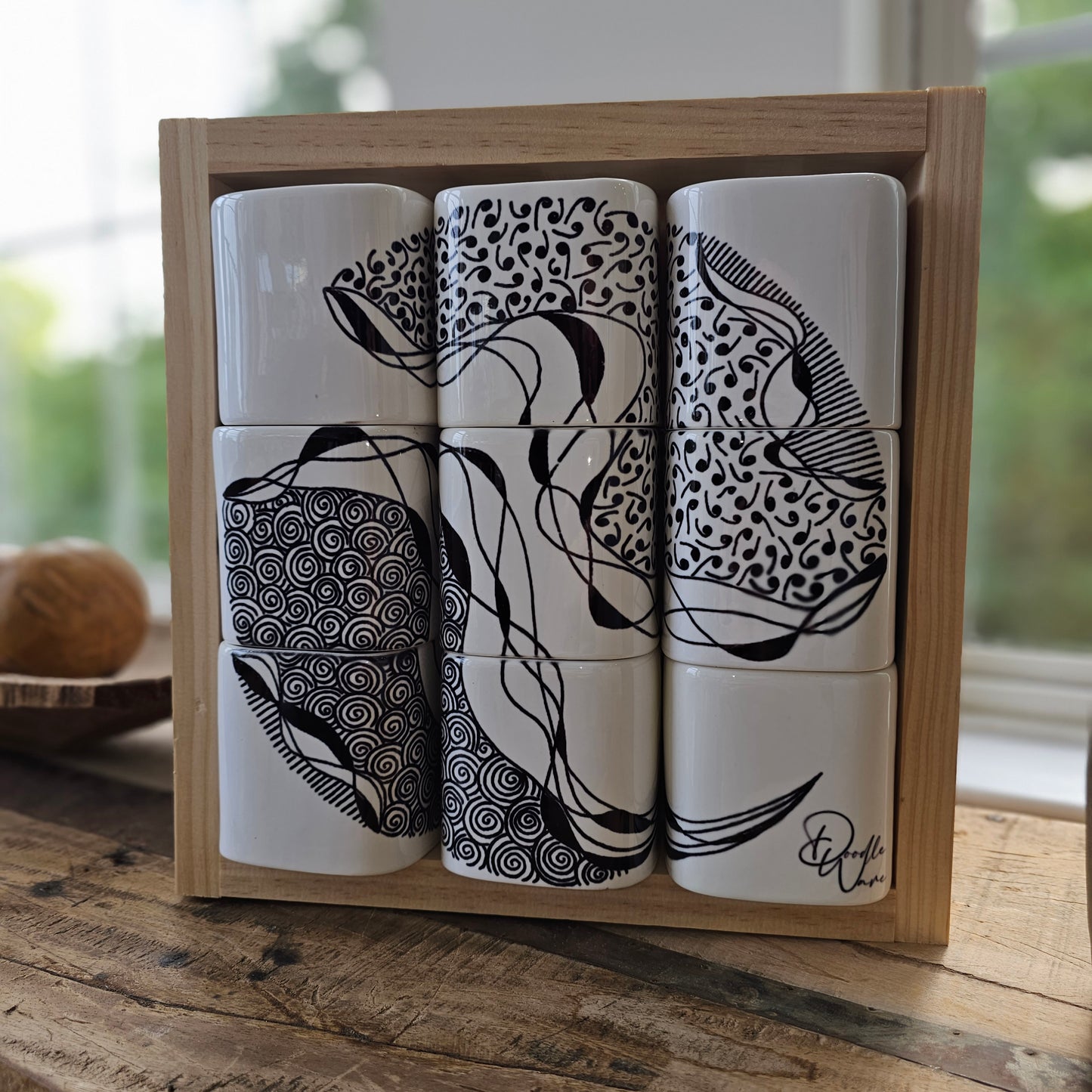 Doodle Design Mug Puzzle - Stormy Night