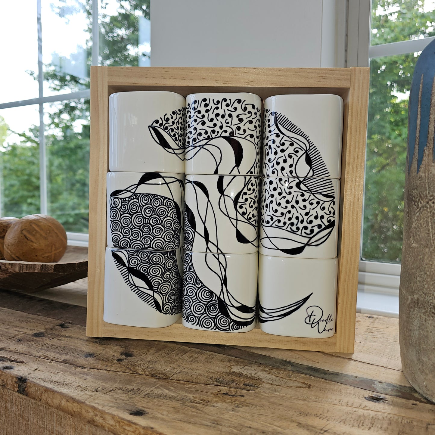 Doodle Design Mug Puzzle - Stormy Night