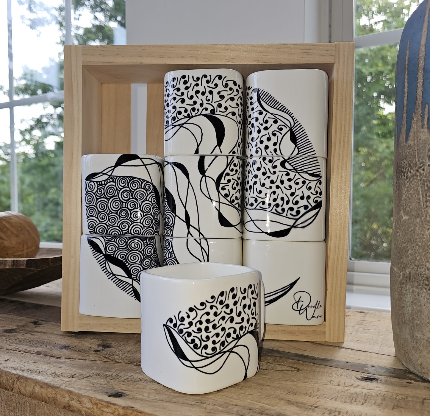 Doodle Design Mug Puzzle - Stormy Night