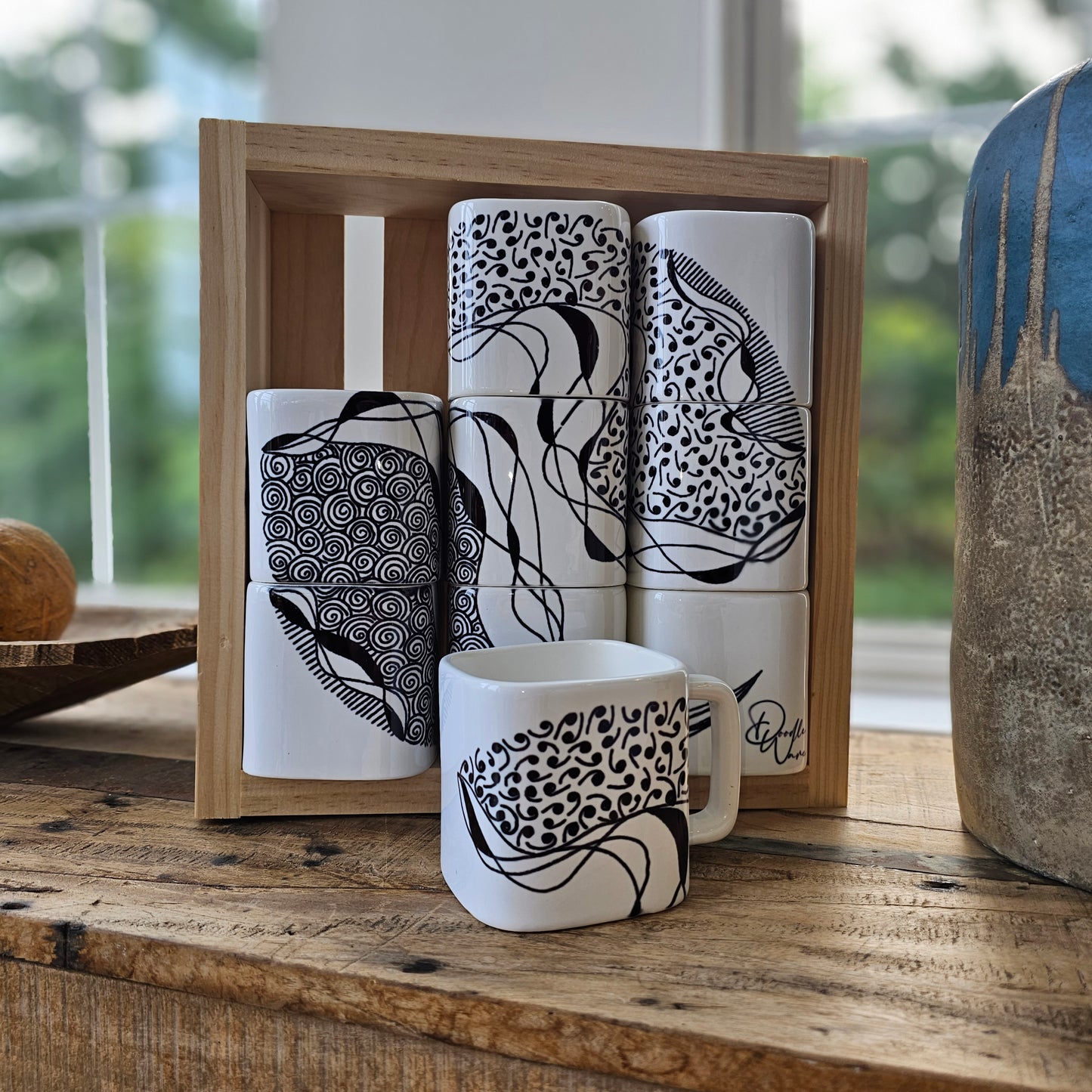 Doodle Design Mug Puzzle - Stormy Night