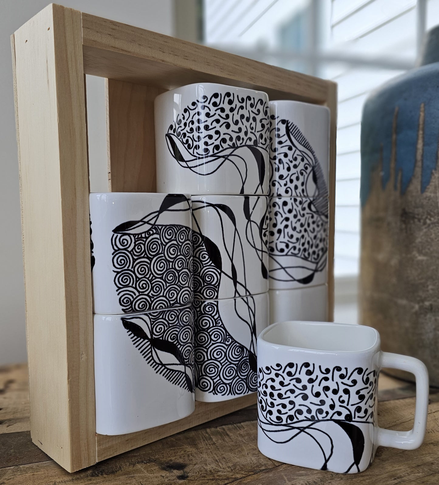 Doodle Design Mug Puzzle - Stormy Night