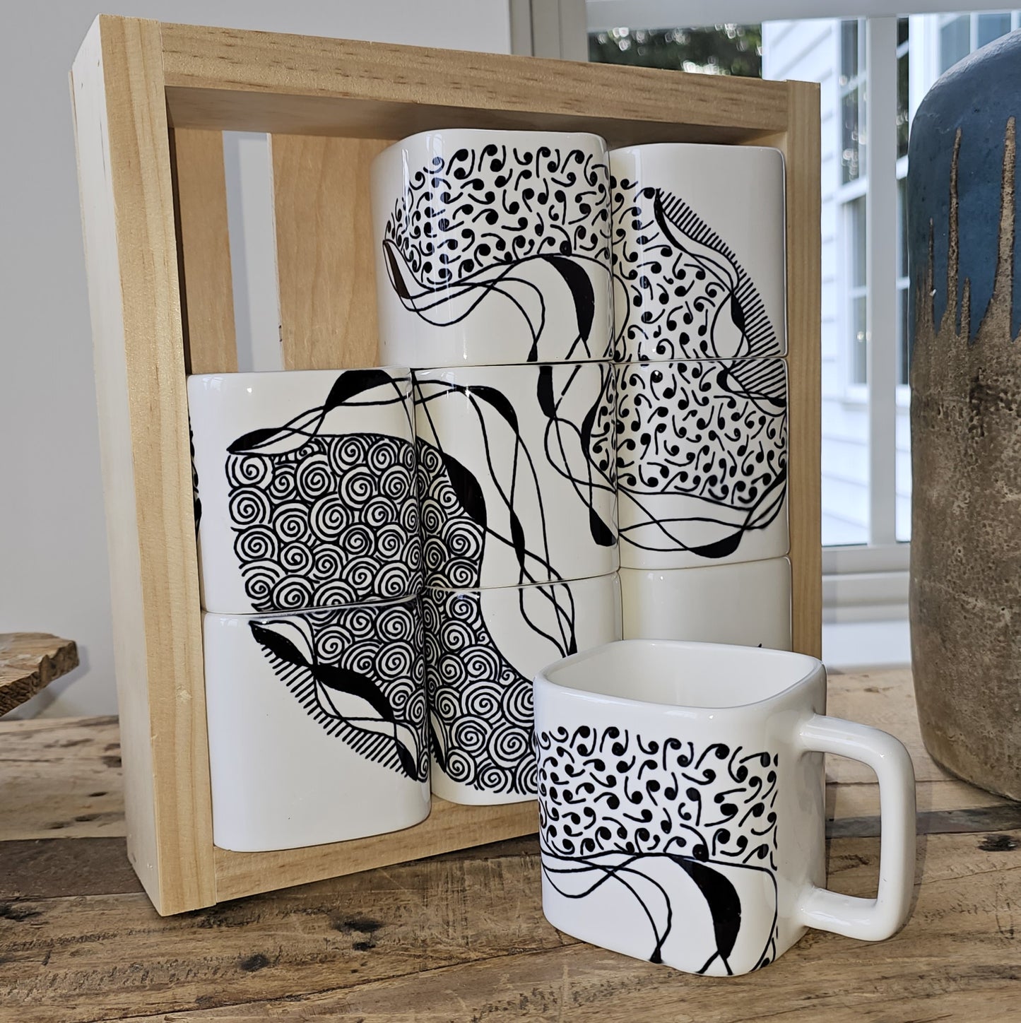 Doodle Design Mug Puzzle - Stormy Night