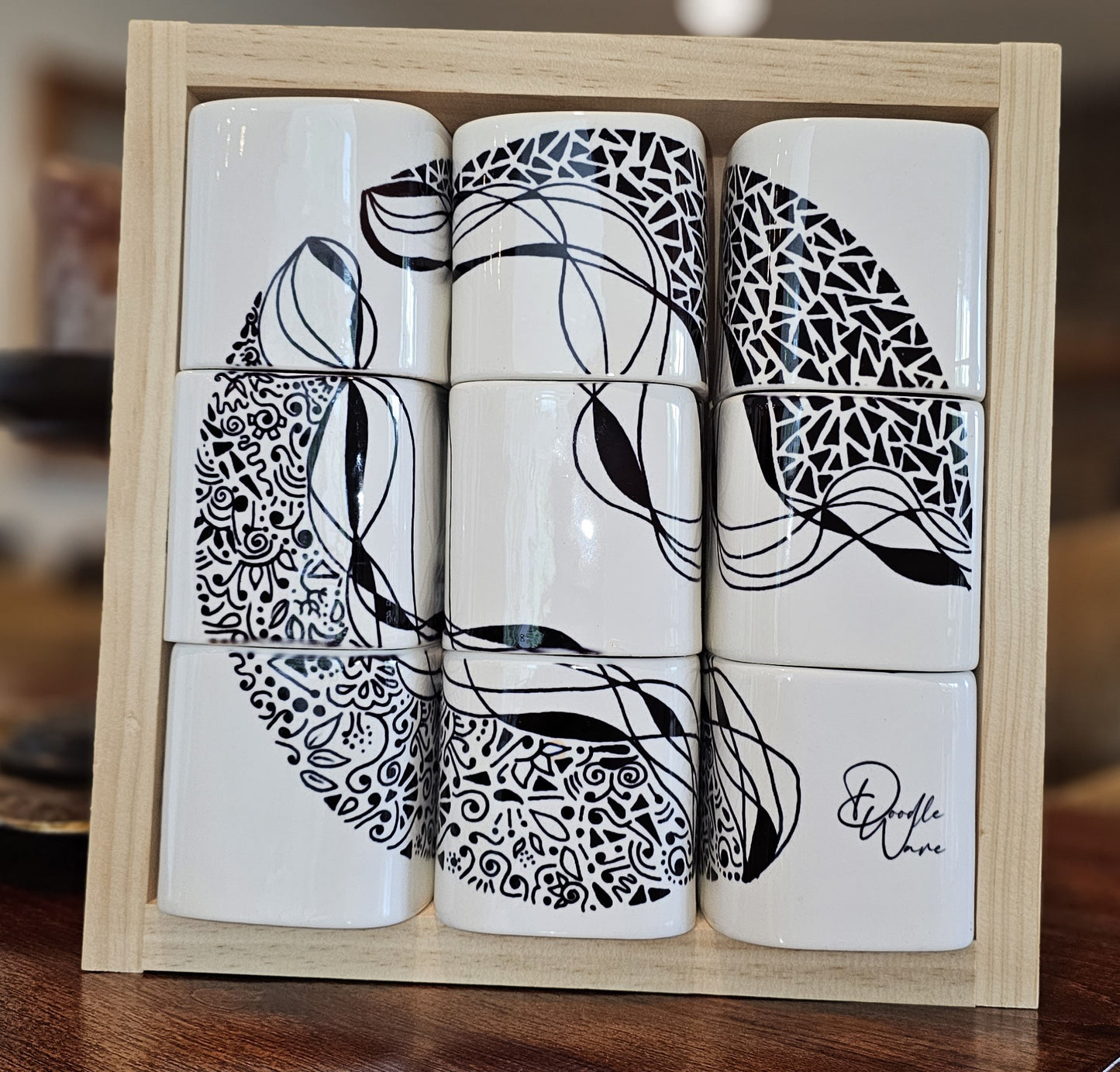 Doodle Design Mug Puzzle - Starry Night