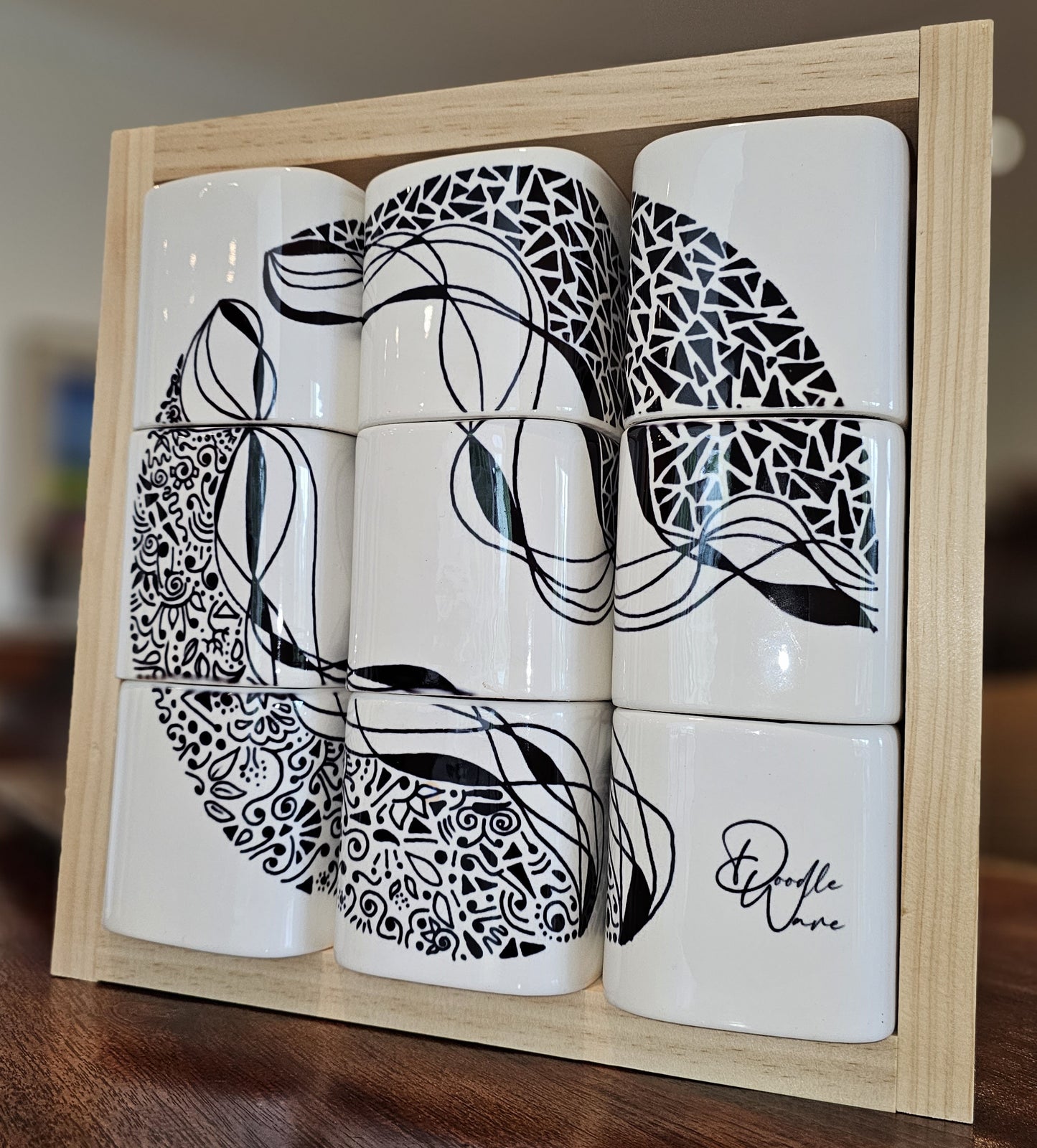Doodle Design Mug Puzzle - Starry Night