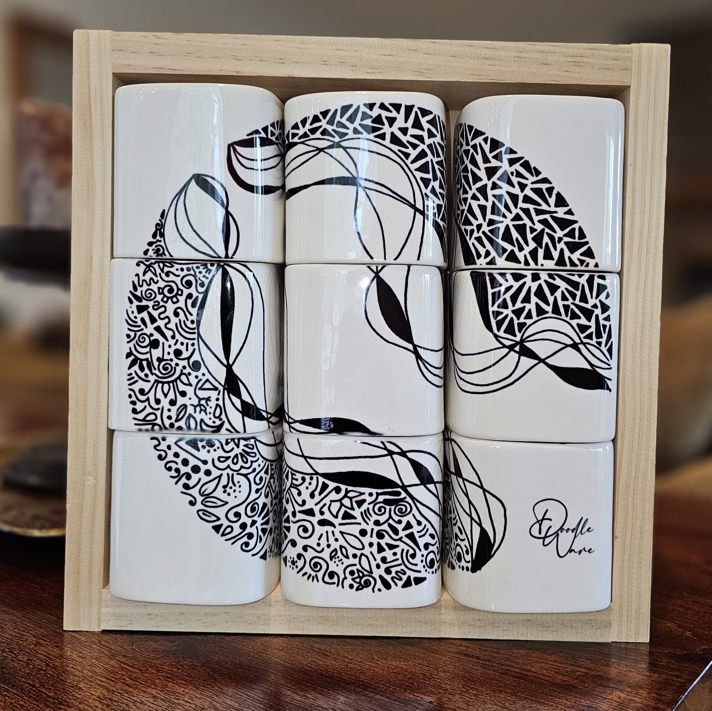 Doodle Design Mug Puzzle - Starry Night