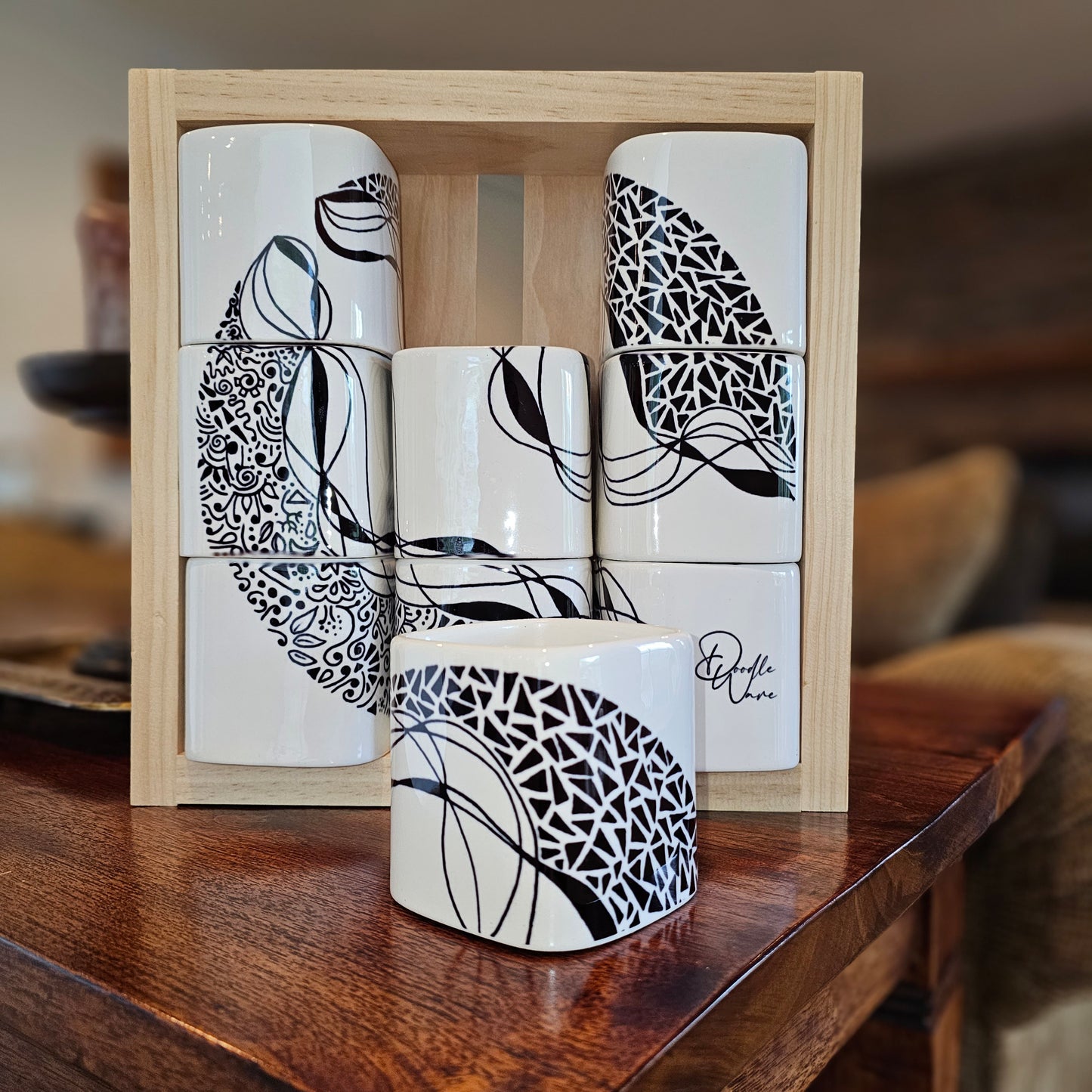 Doodle Design Mug Puzzle - Starry Night