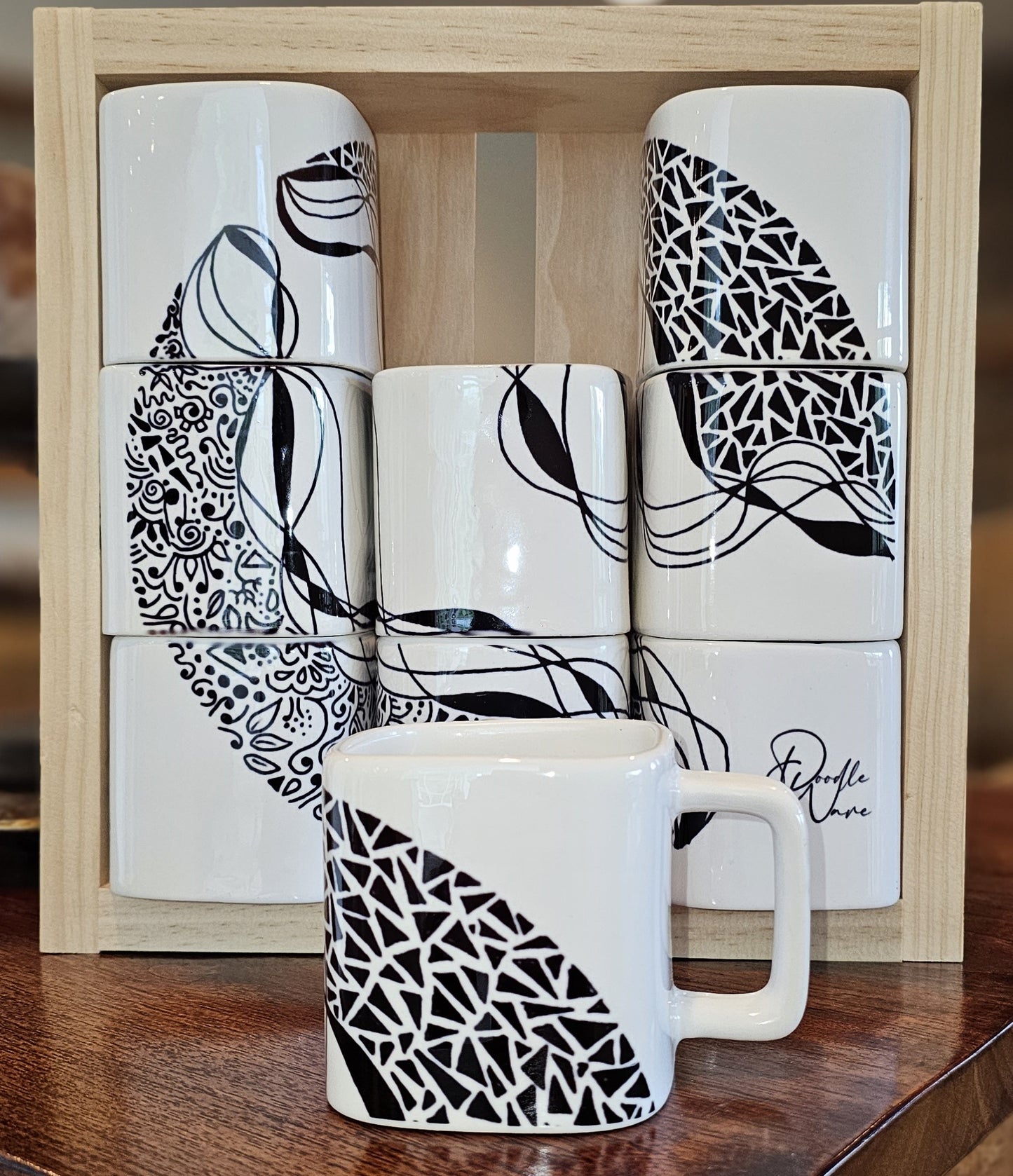 Doodle Design Mug Puzzle - Starry Night