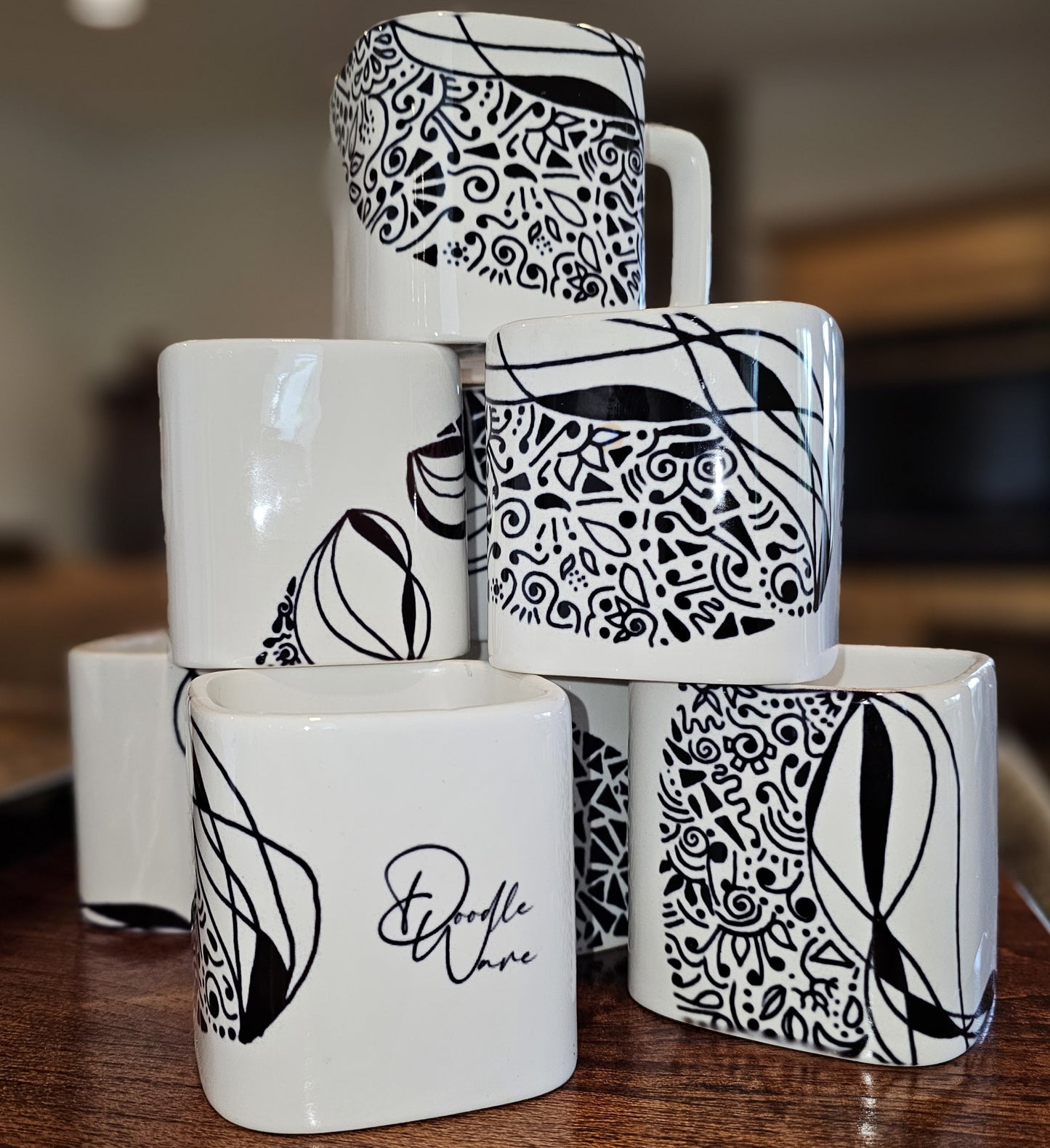 Doodle Design Mug Puzzle - Starry Night