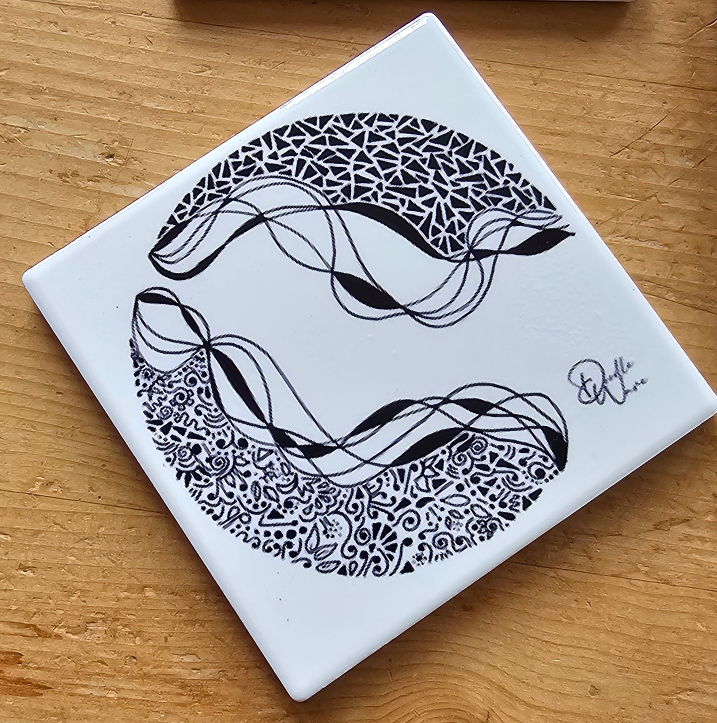 Doodle Design Coaster - Starry Night