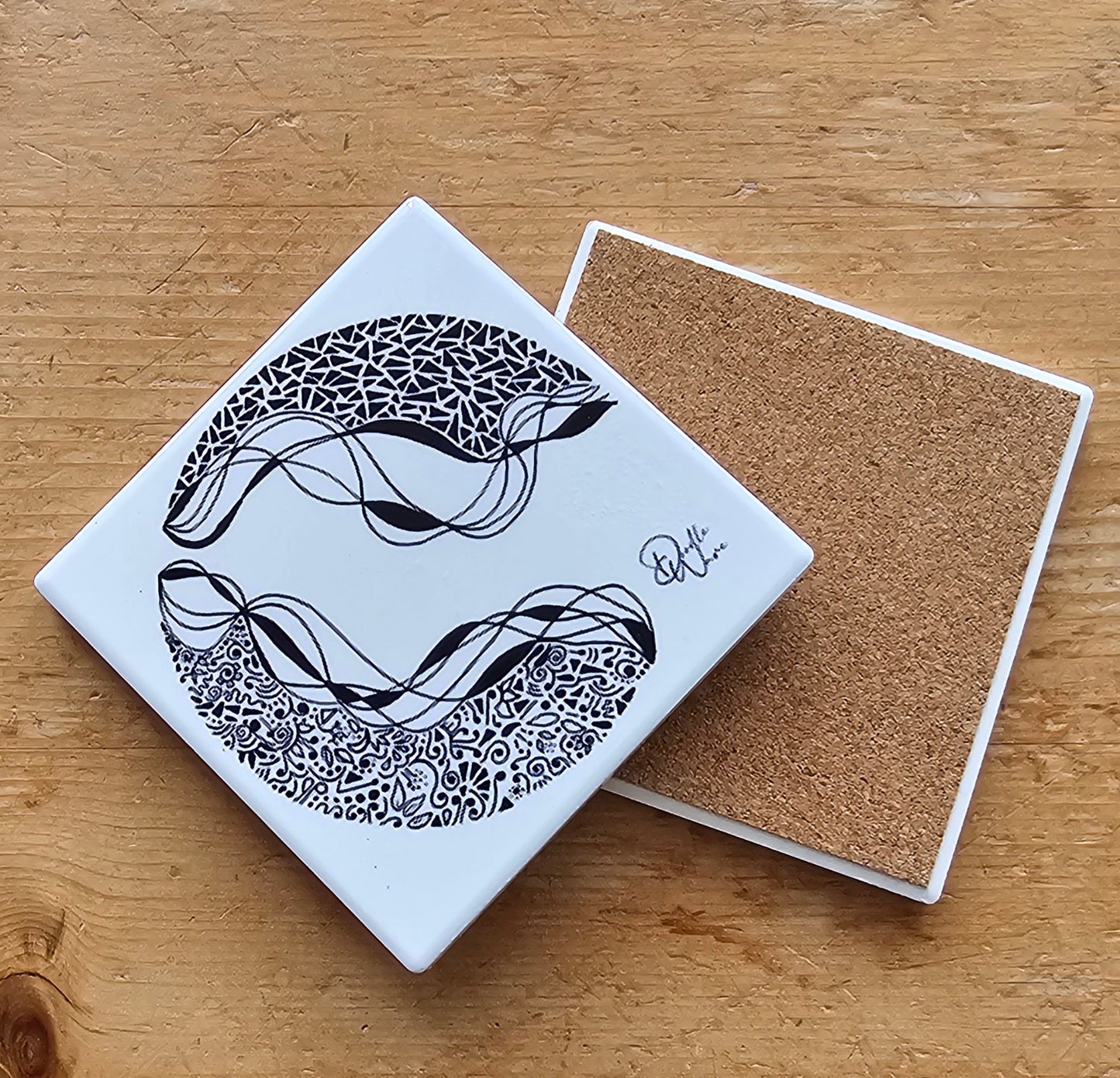 Doodle Design Coaster - Starry Night