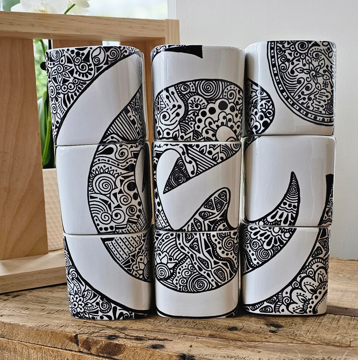 Doodle Design Mug Puzzle - Mother & Child