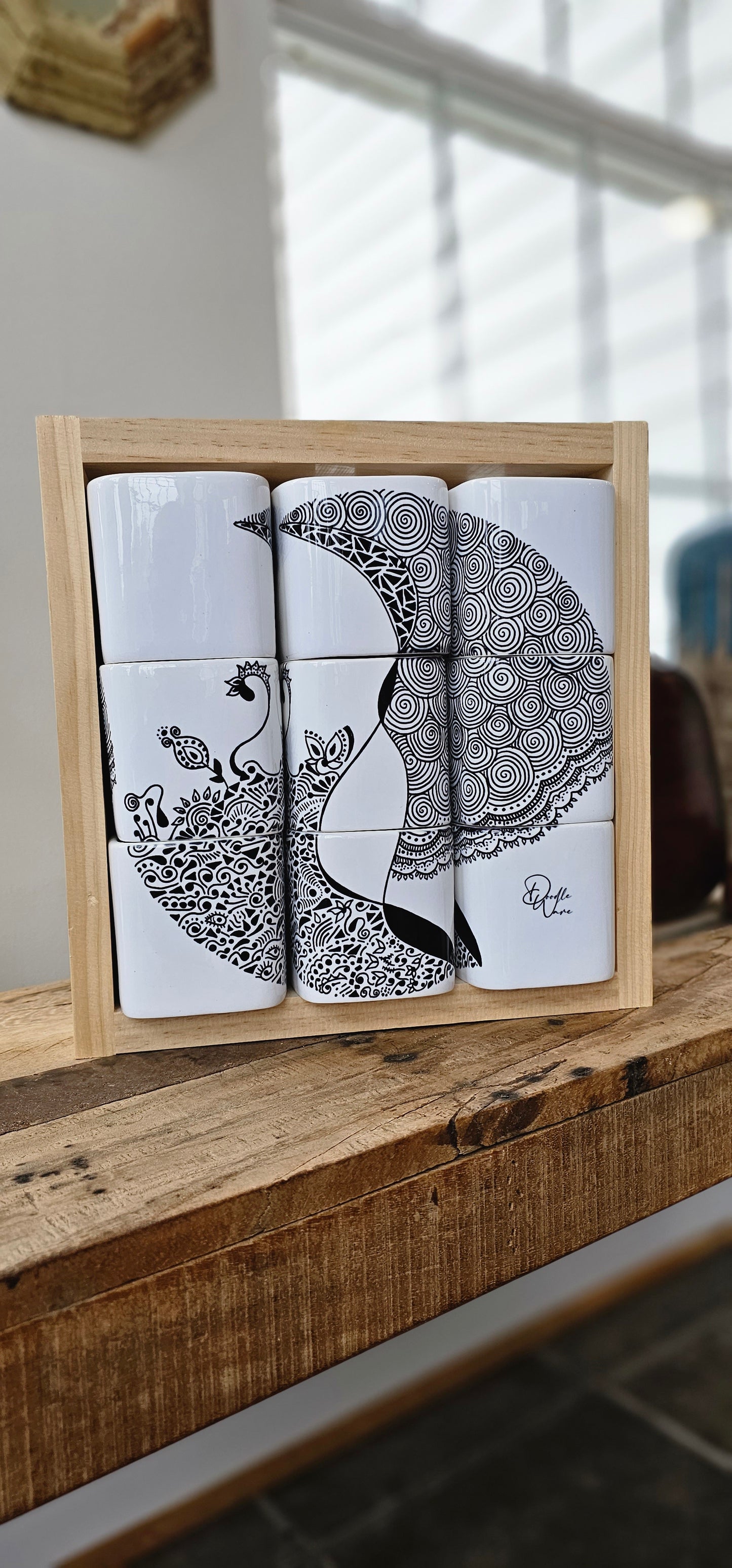 Doodle Design Mug Puzzle - Leather & Lace