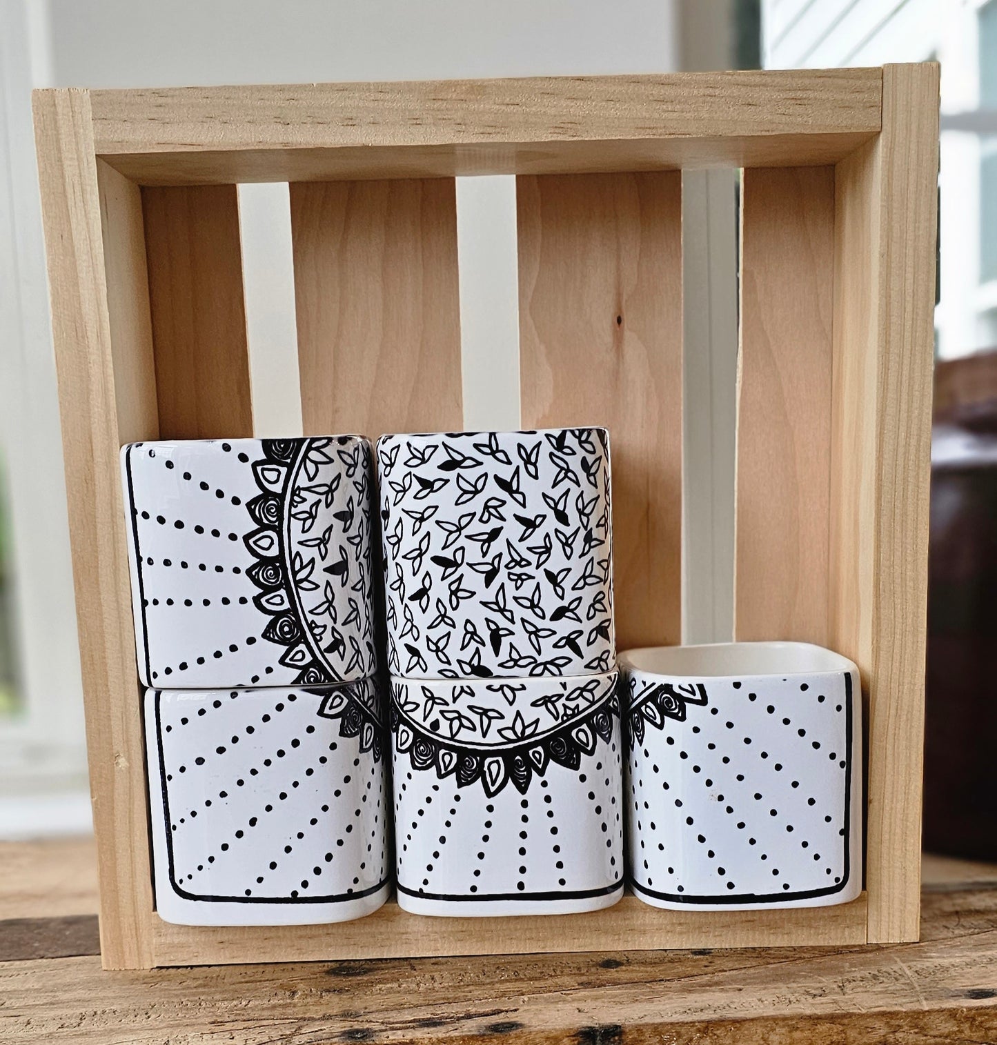 Doodle Design Mug Puzzle - Sunflower