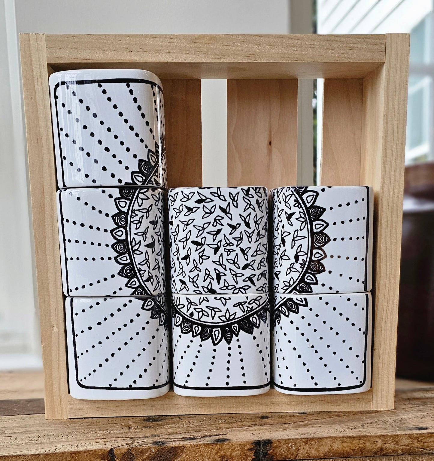 Doodle Design Mug Puzzle - Sunflower