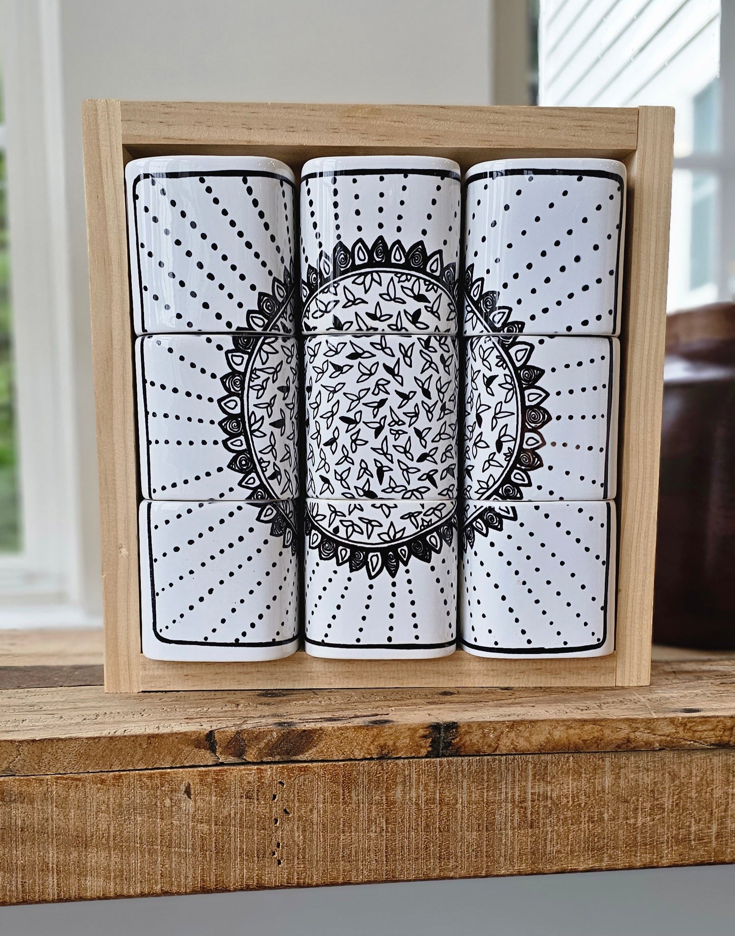 Doodle Design Mug Puzzle - Sunflower