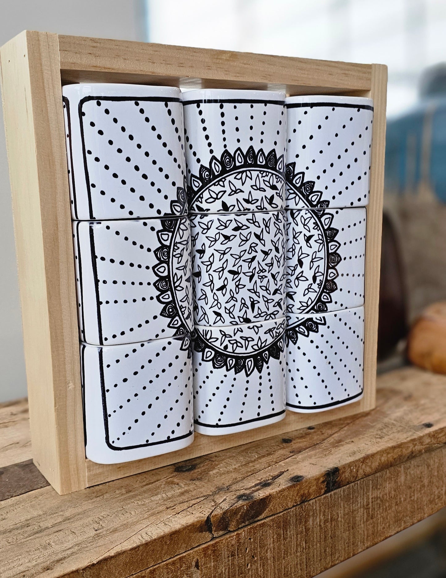 Doodle Design Mug Puzzle - Sunflower