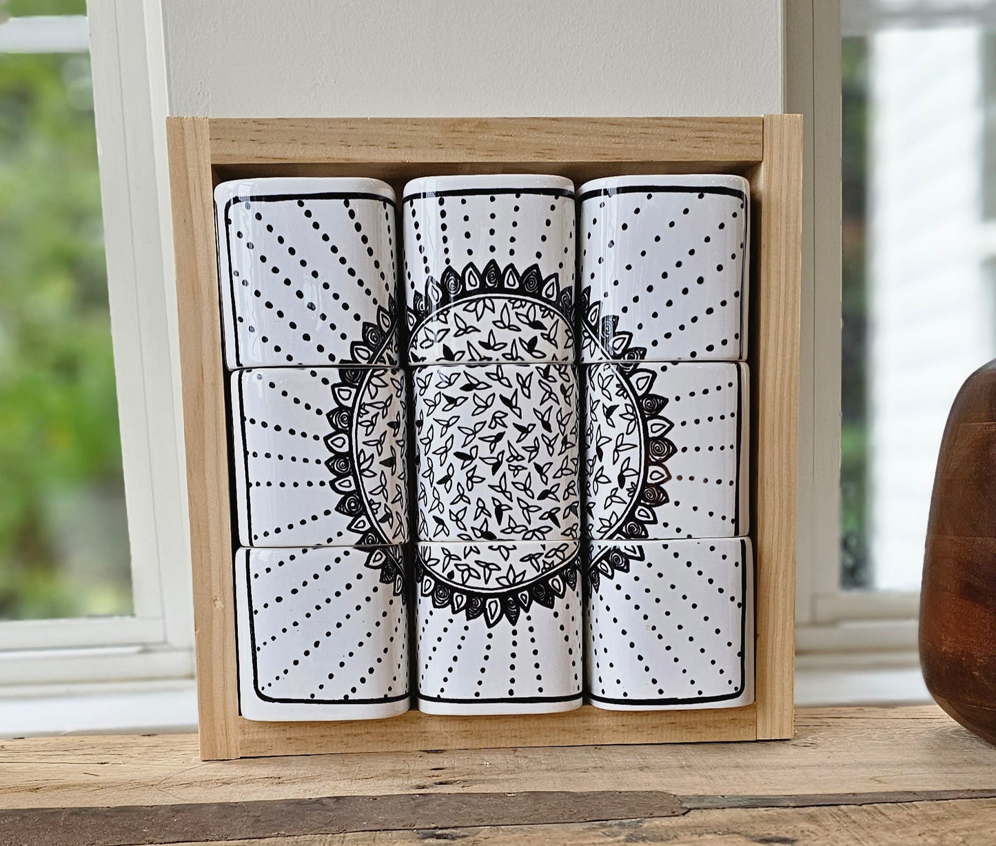 Doodle Design Mug Puzzle - Sunflower