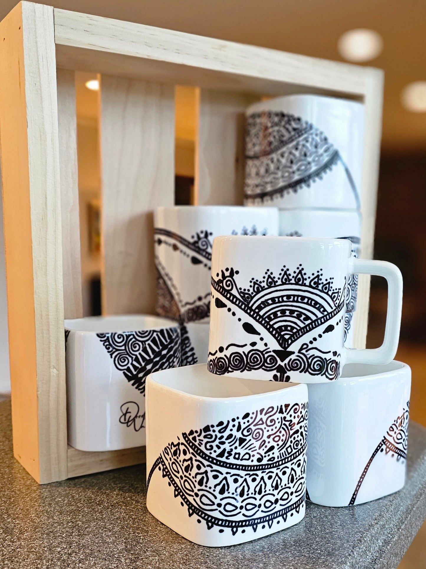Doodle Design Mug Puzzle - Hills Are Alive