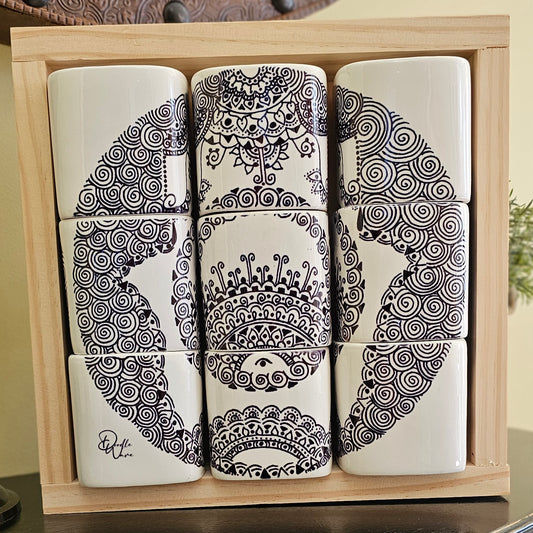 Doodle Design Mug Puzzle - Hamsa 22