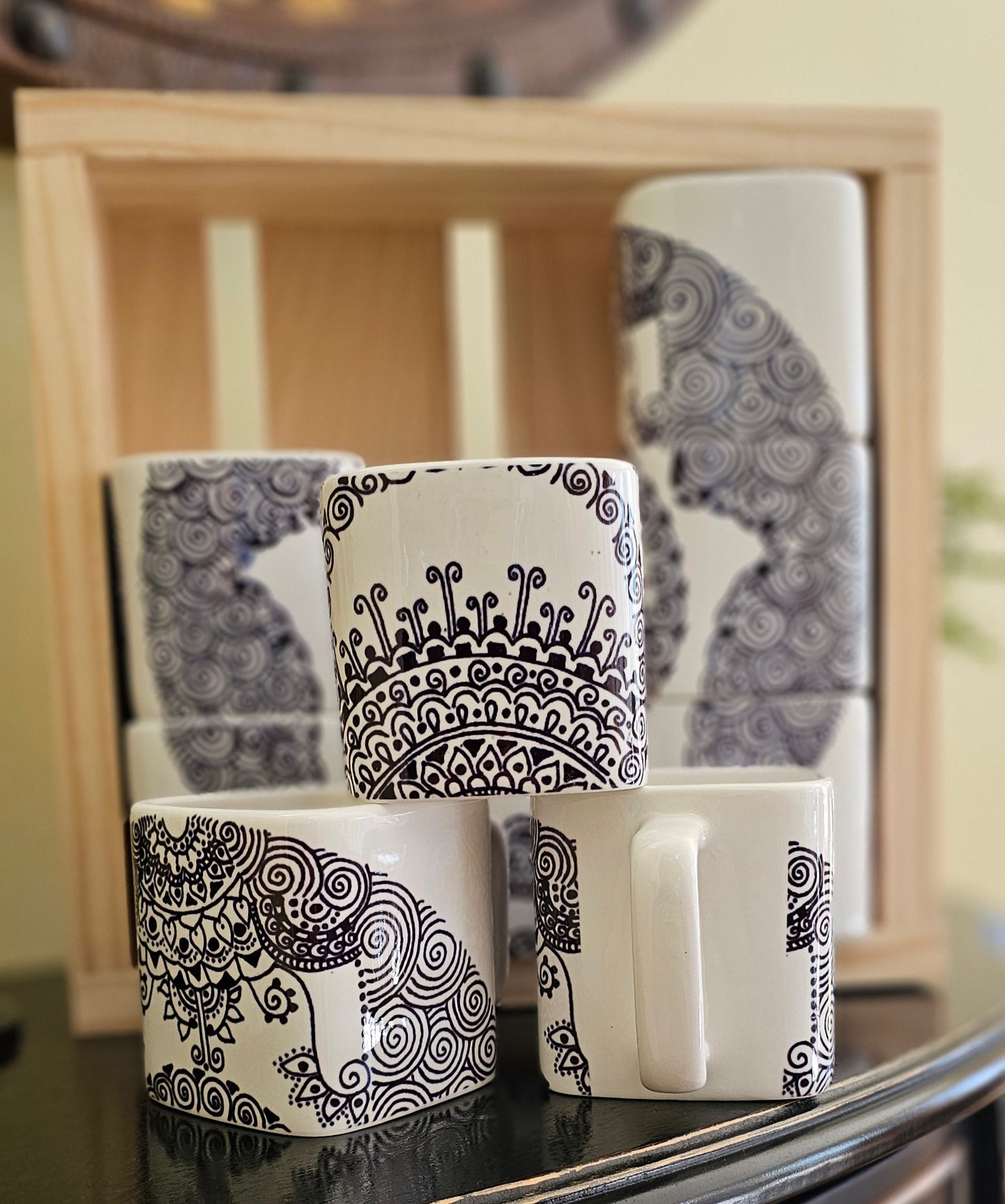 Doodle Design Mug Puzzle - Hamsa 22