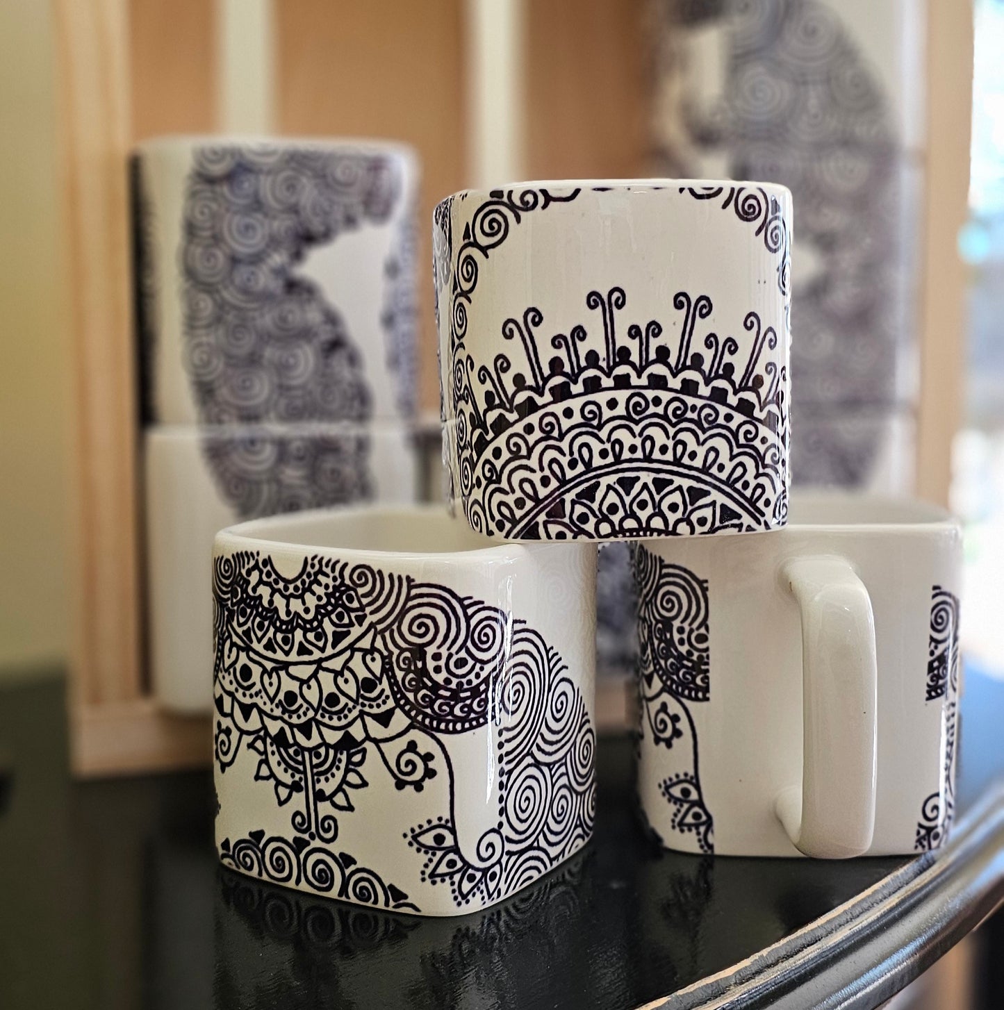 Doodle Design Mug Puzzle - Hamsa 22