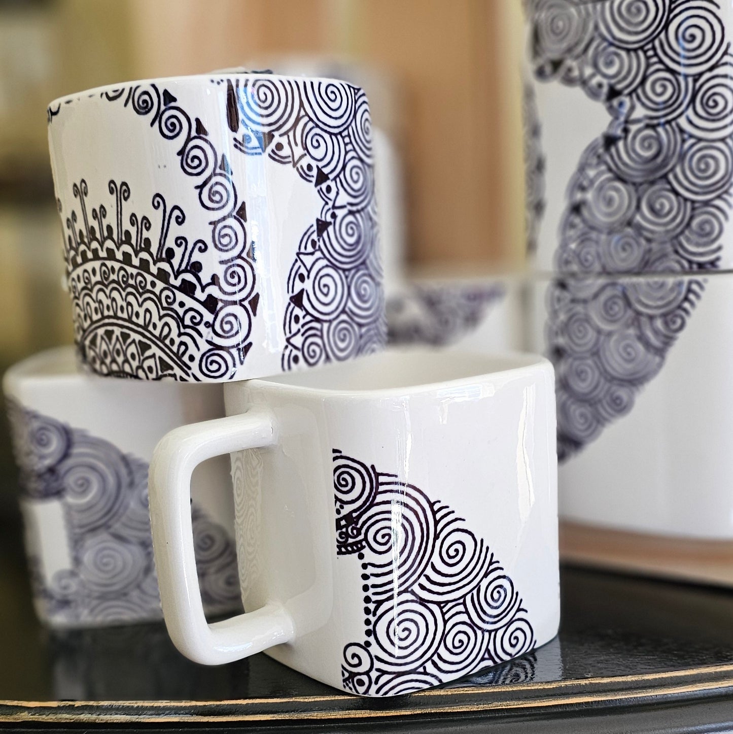 Doodle Design Mug Puzzle - Hamsa 22