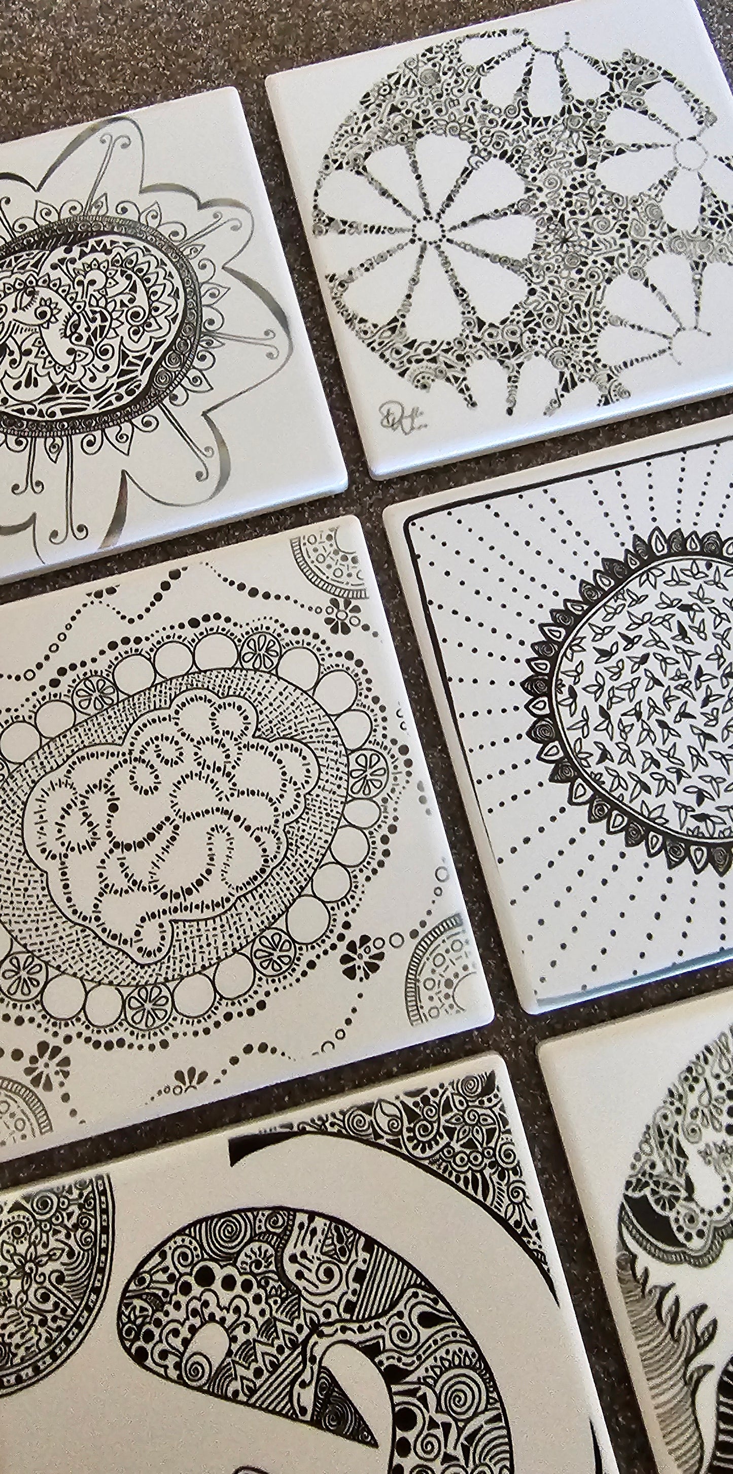 Doodle Design Coaster - Set of 6 #2
