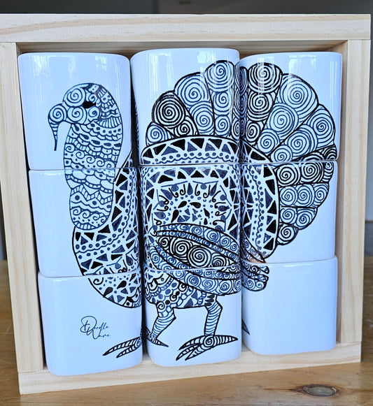 Doodle Design Mug Puzzle - Turkey Day