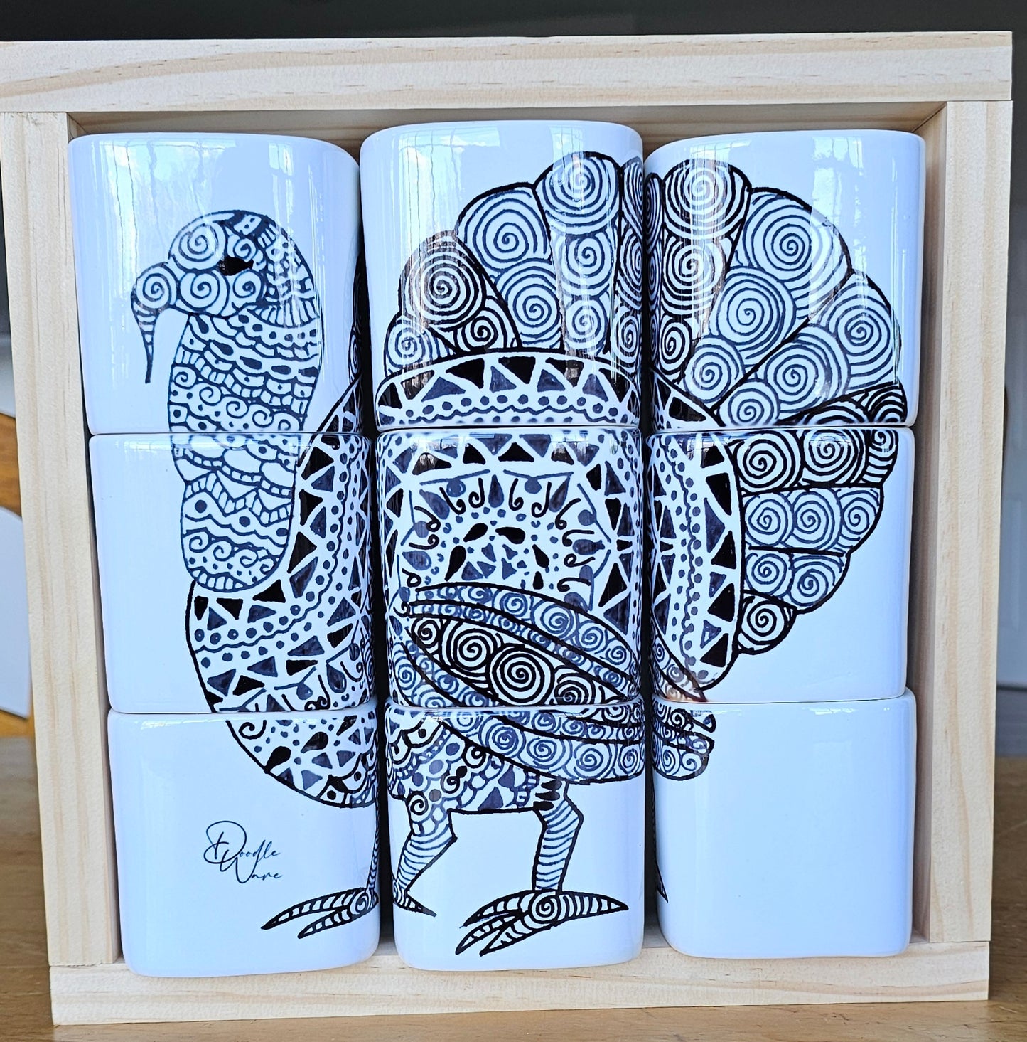 Doodle Design Mug Puzzle - Turkey Day