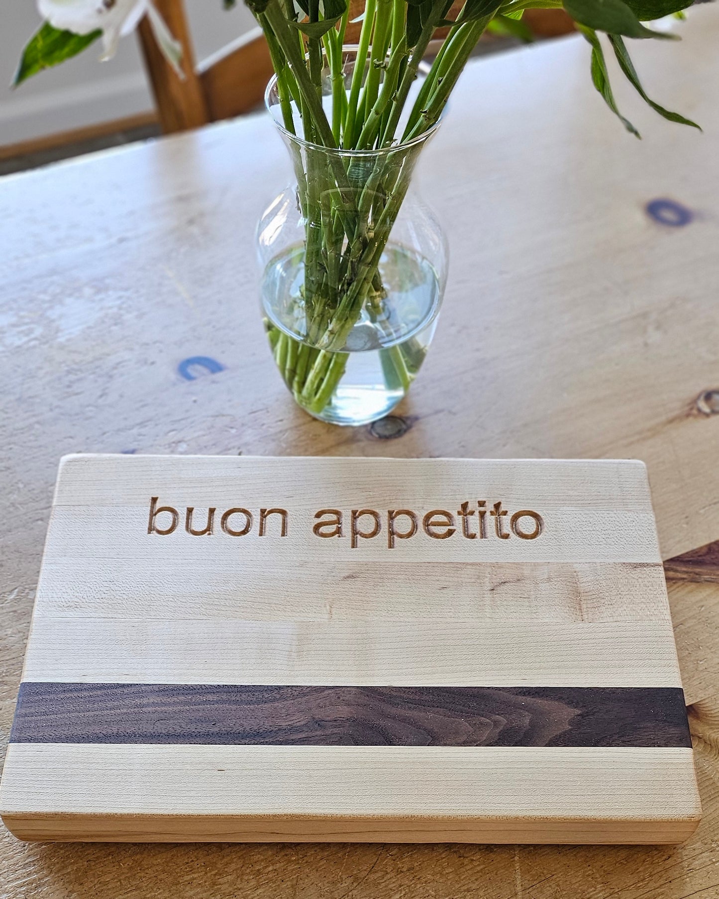 Doodleware Cutting Boards - Bon Appetit in Italian (Italiano)