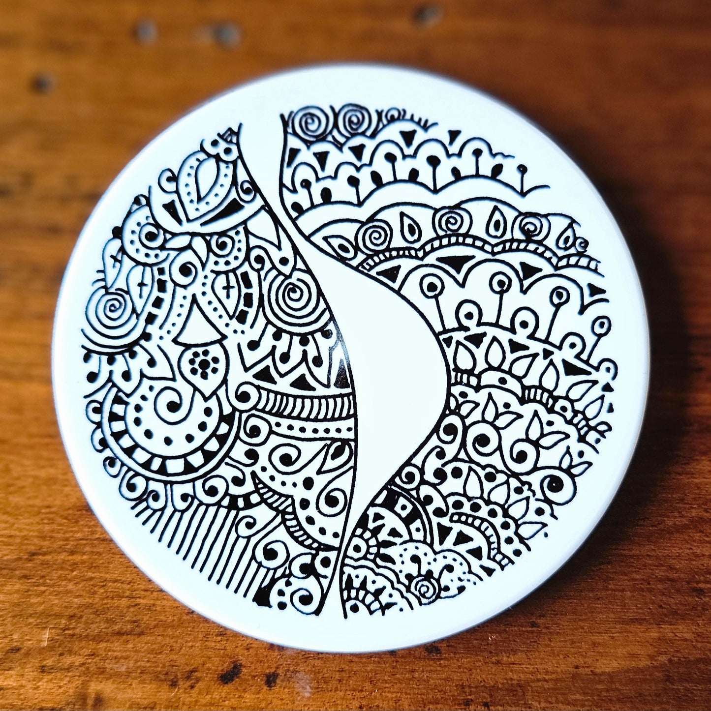 Doodleware Ceramic Tiles for Live Edge Carved Boards