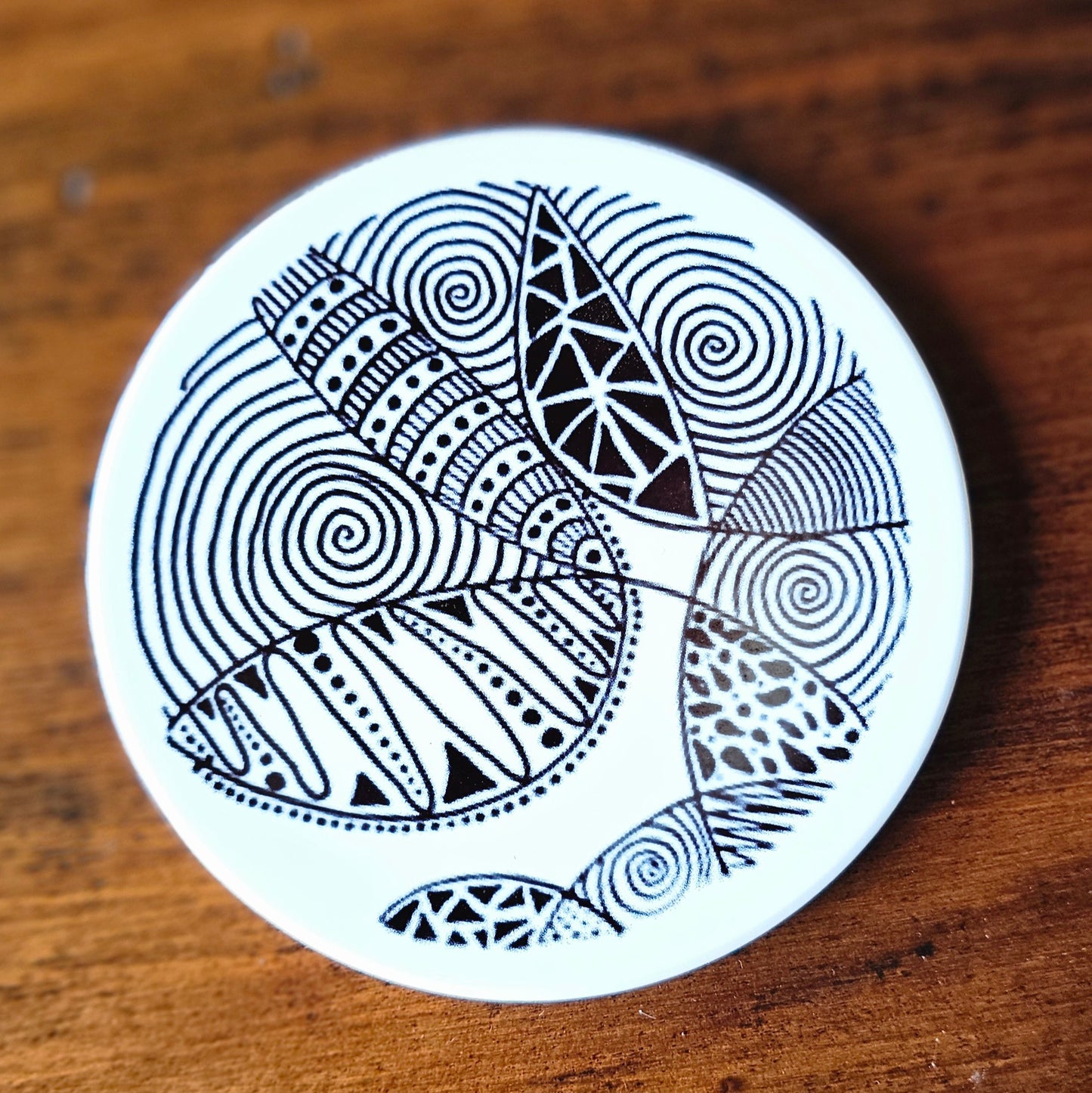 Doodleware Ceramic Tiles for Live Edge Carved Boards