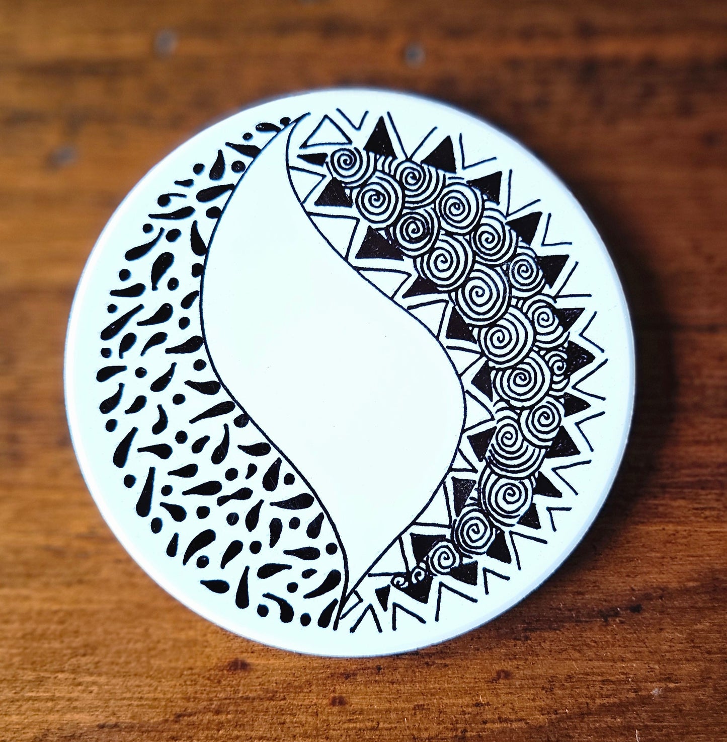 Doodleware Ceramic Tiles for Live Edge Carved Boards