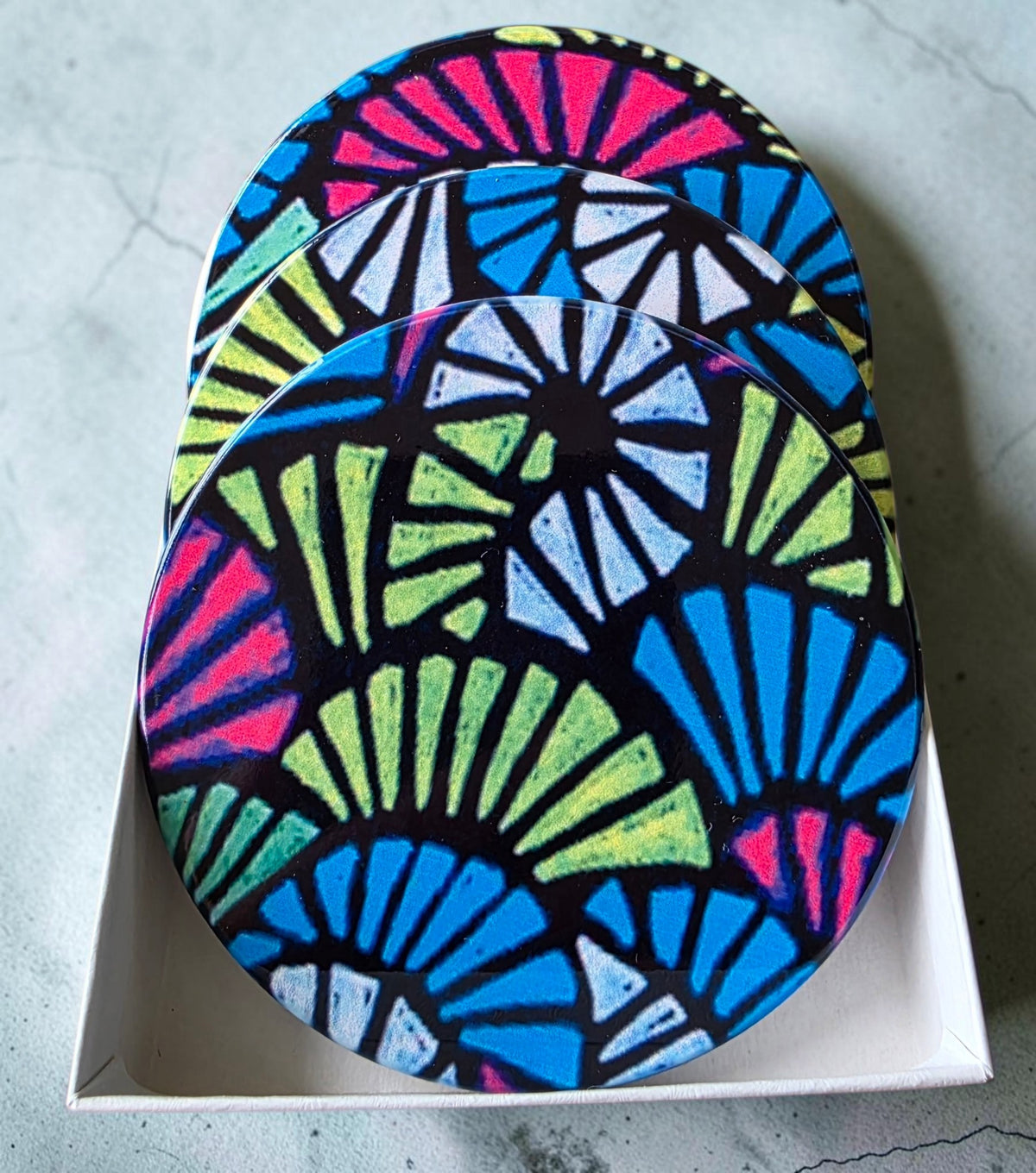 3 Coaster Set - Fanned Out