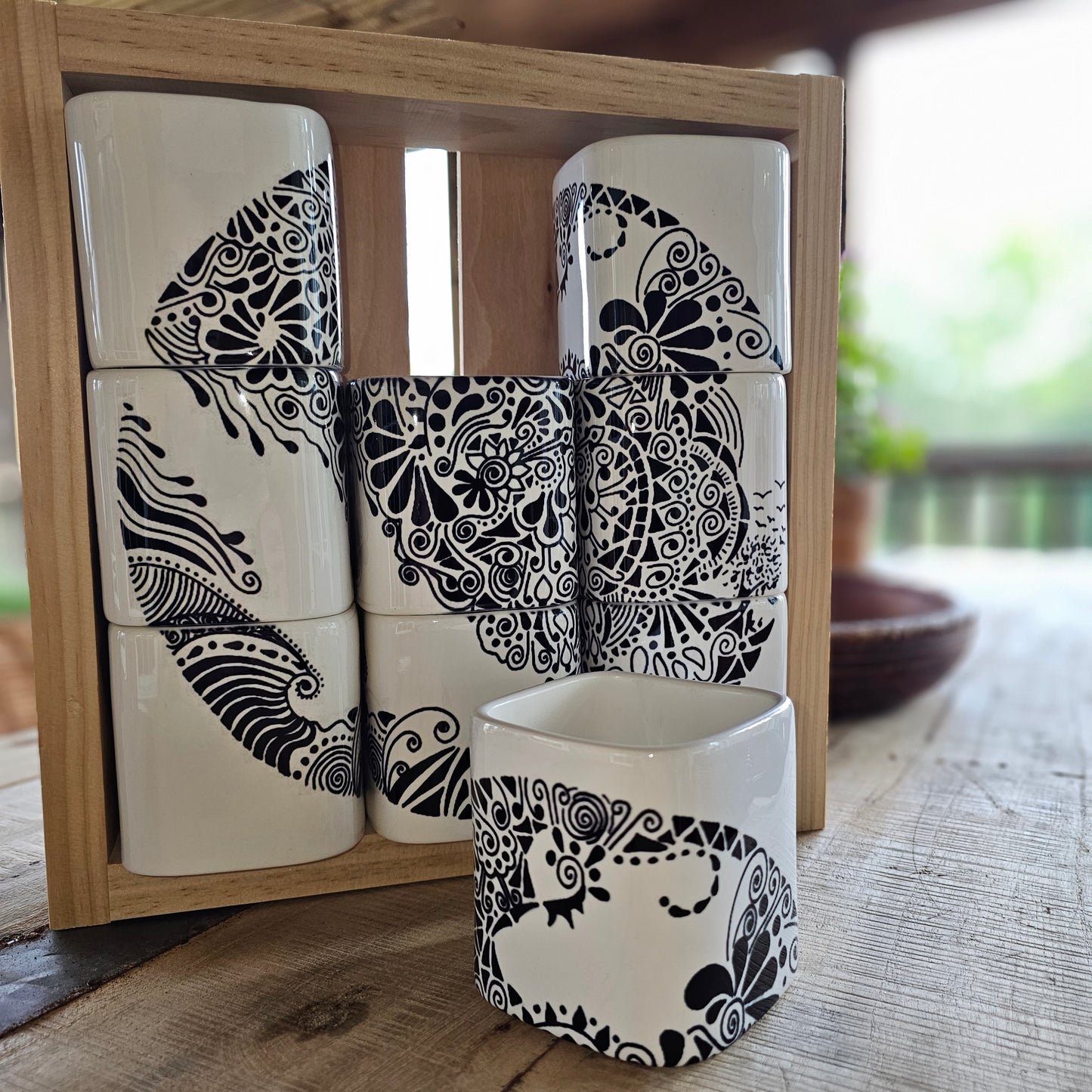 Doodle Design Mug Puzzle - Flock of Birds