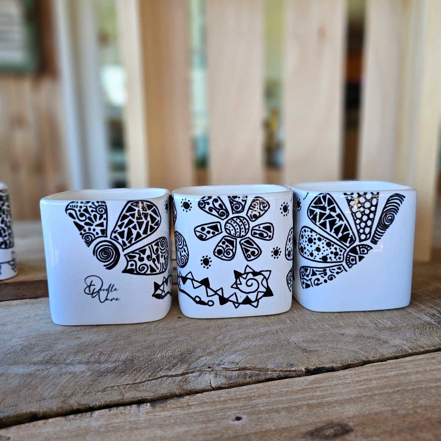 Doodle Design Mug Puzzle - Flower Sphere