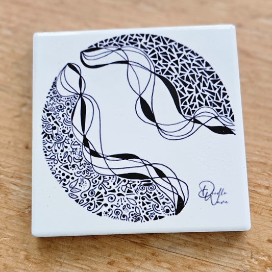 Doodle Design Coaster - Starry Night