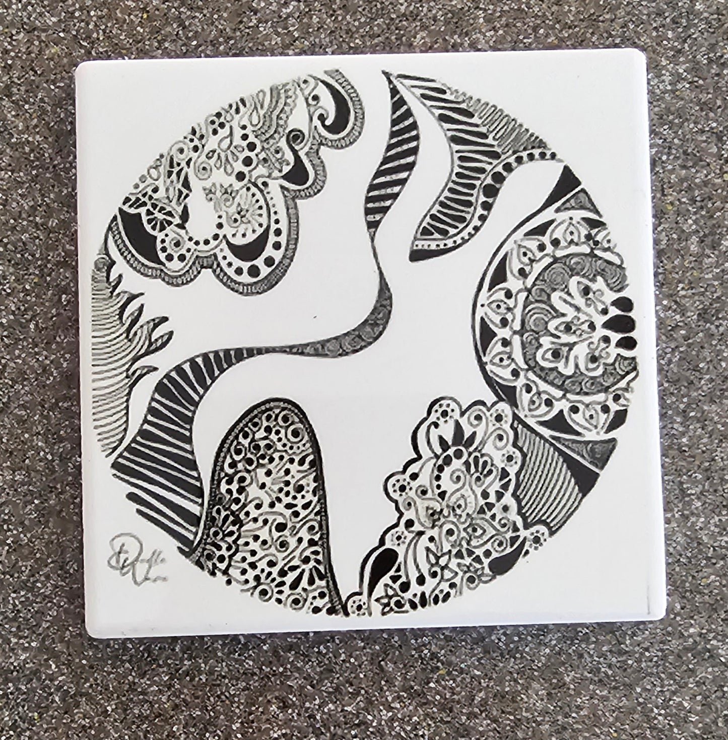 Doodle Design Coaster - Circle of Life