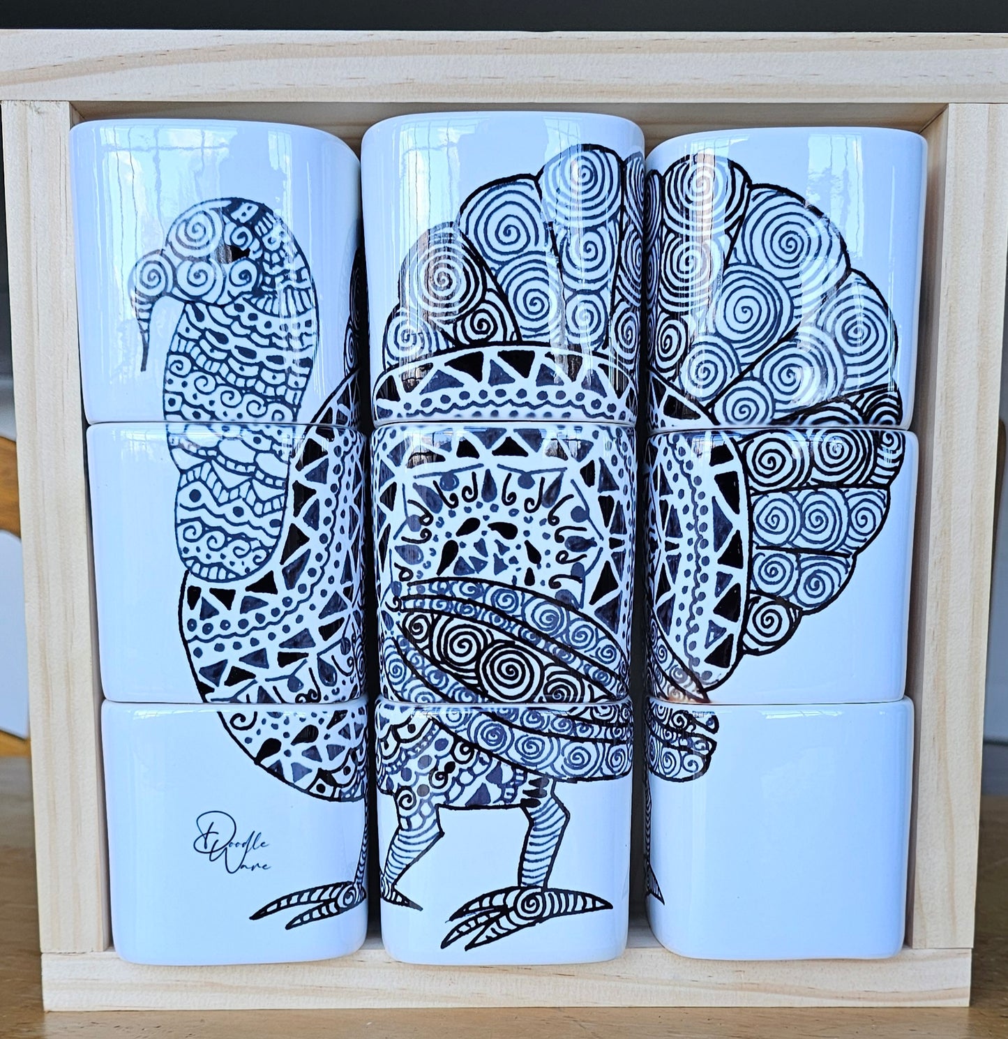 Doodle Design Mug Puzzle - Turkey Day