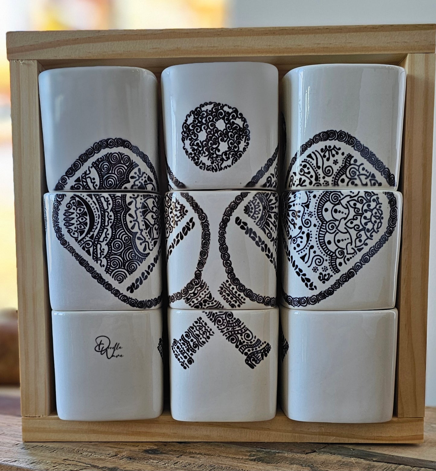 Doodle Design Mug Puzzle - Pickle Ball