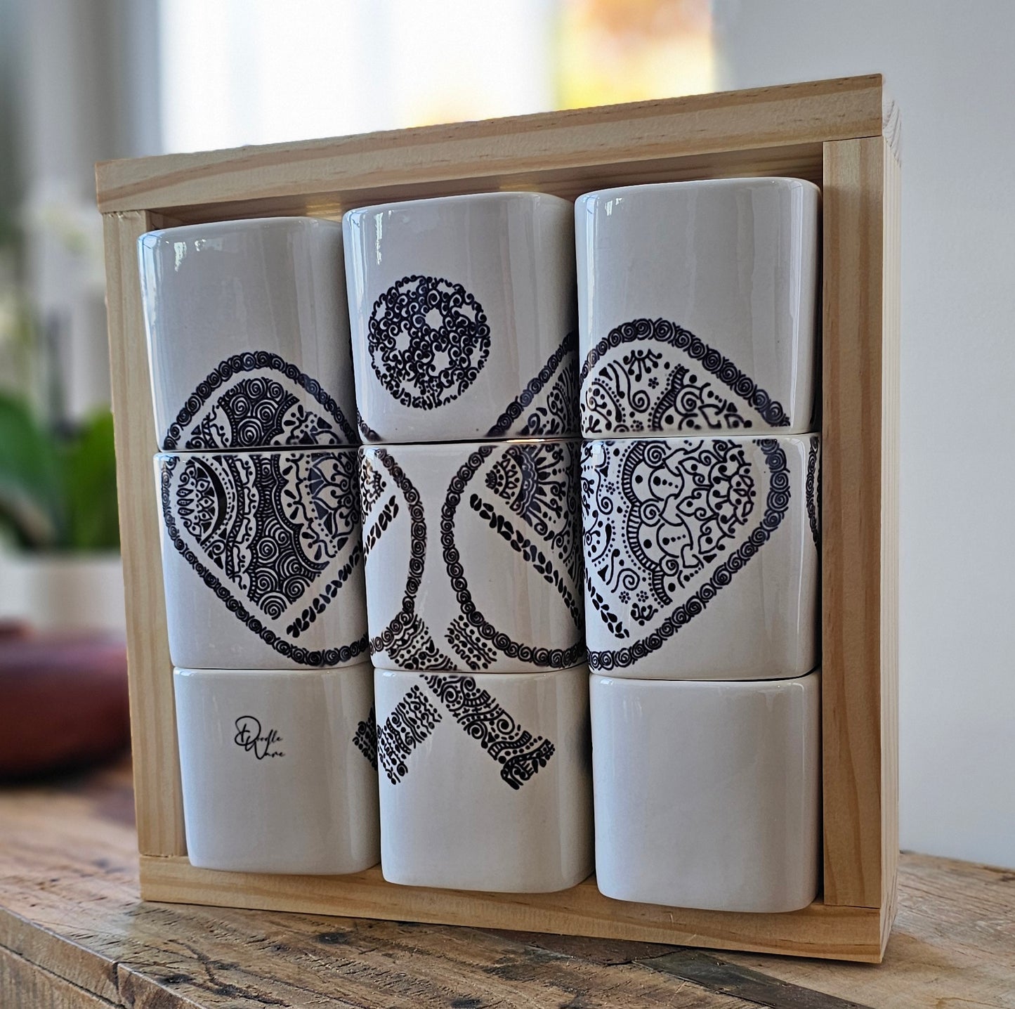 Doodle Design Mug Puzzle - Pickle Ball