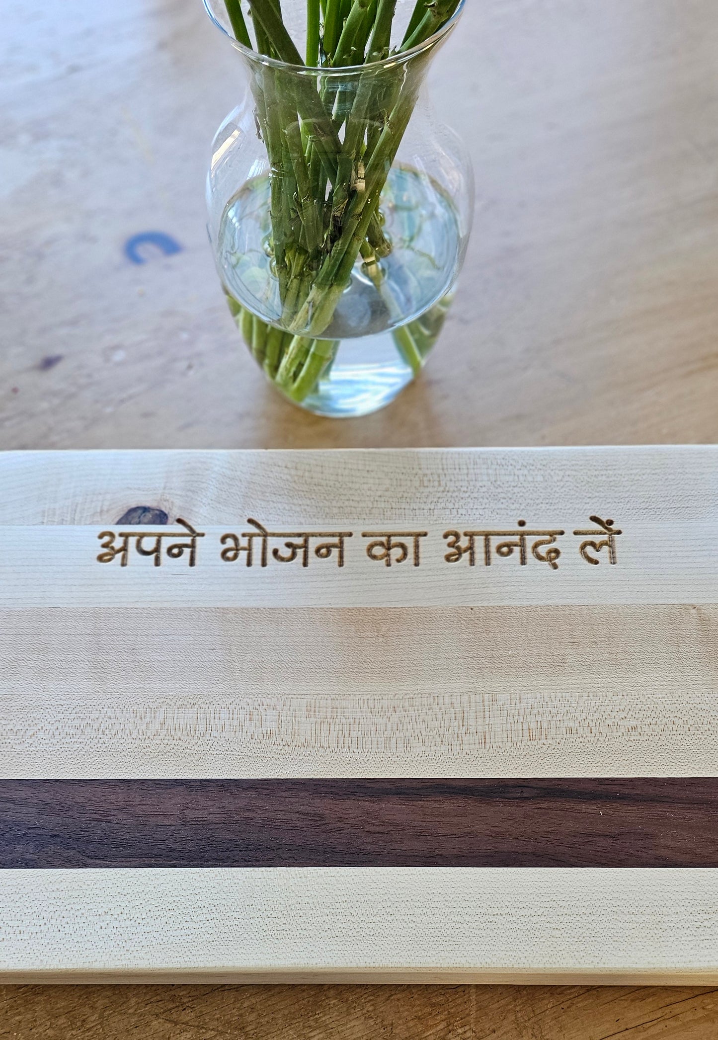Doodleware Cutting Boards - Bon Appetit in Hindi (हिंदी)