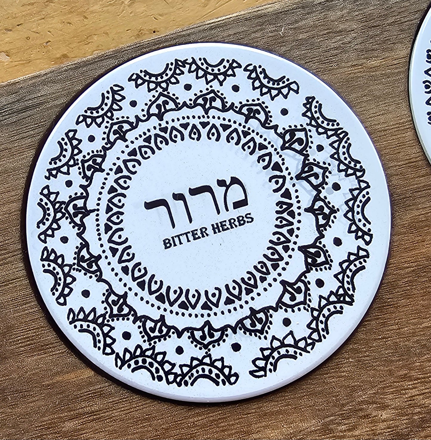 Doodleware Live Edge Passover Seder Plate - Design #1