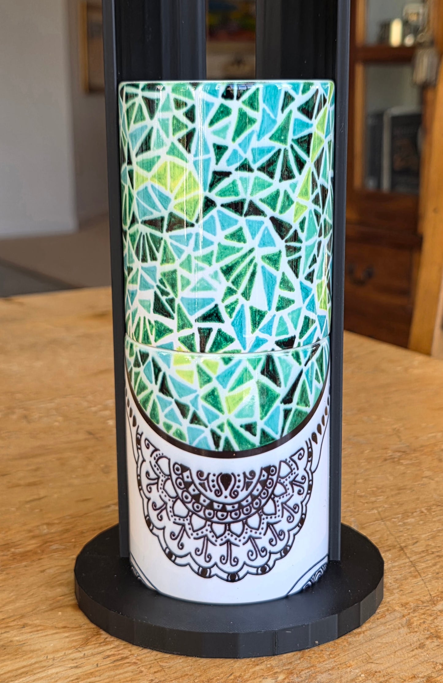 Doodleware - 3 Mug Art (Stained Green)