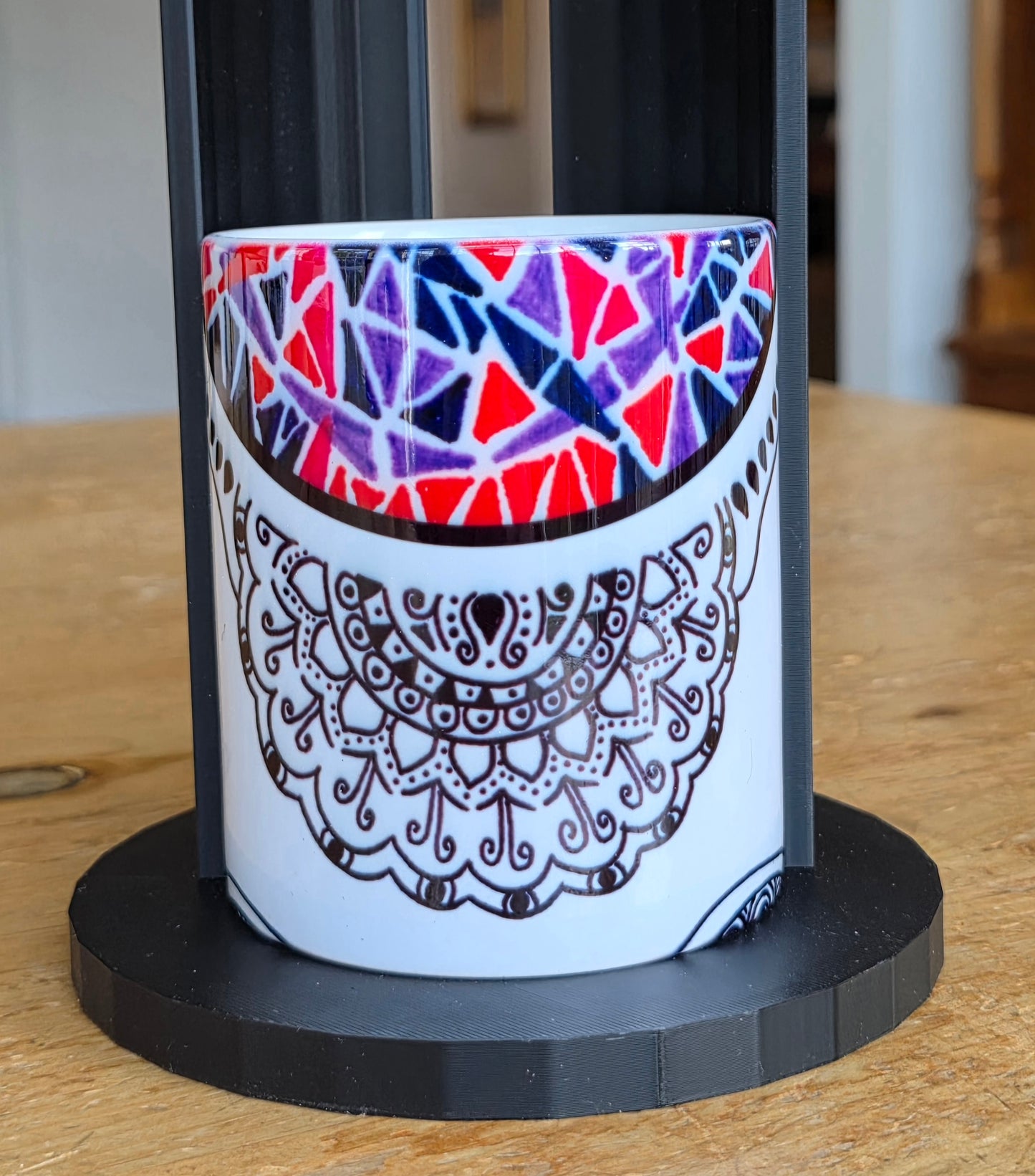 Doodleware - 3 Mug Art (Stained Red)