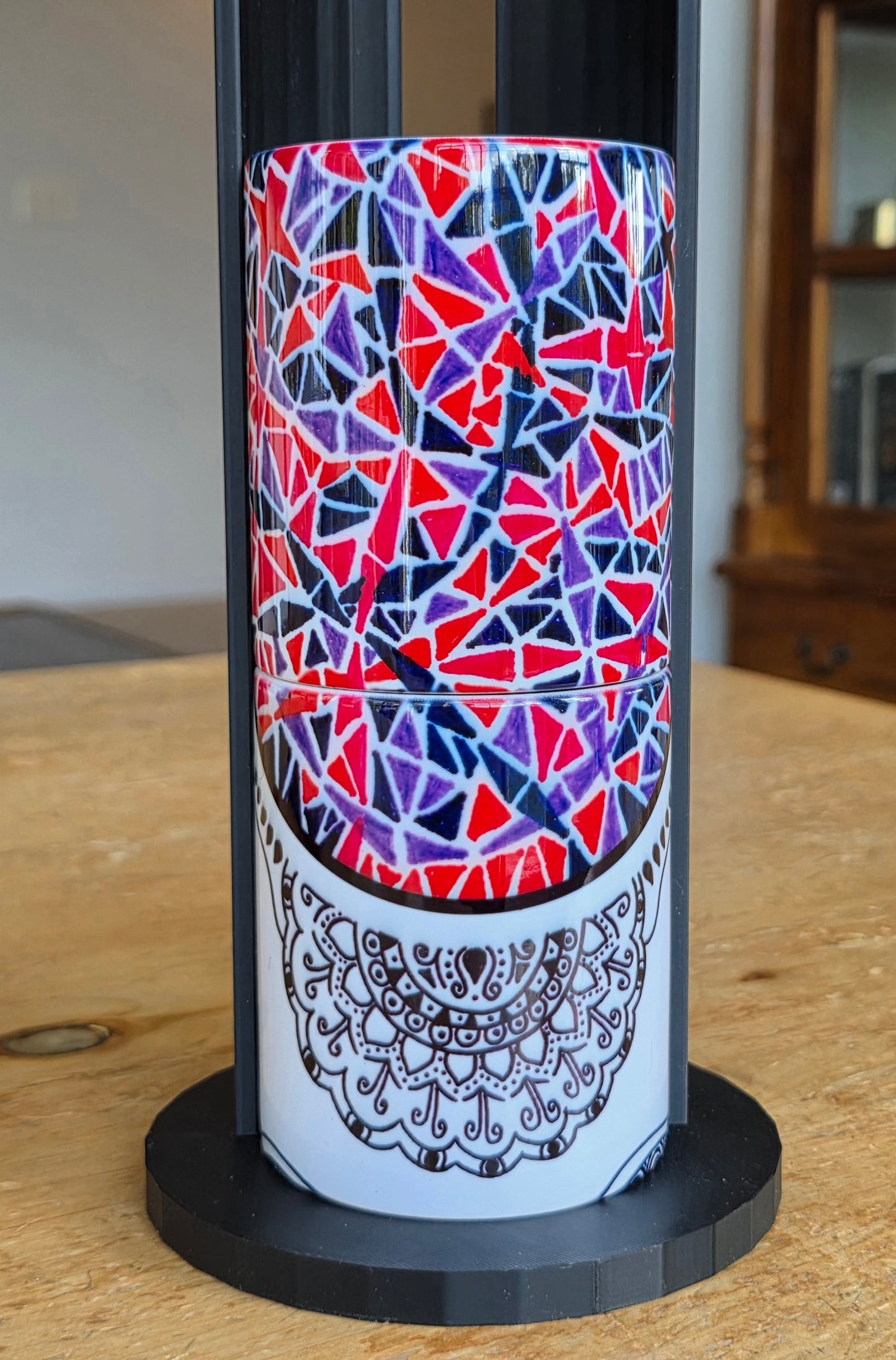 Doodleware - 3 Mug Art (Stained Red)
