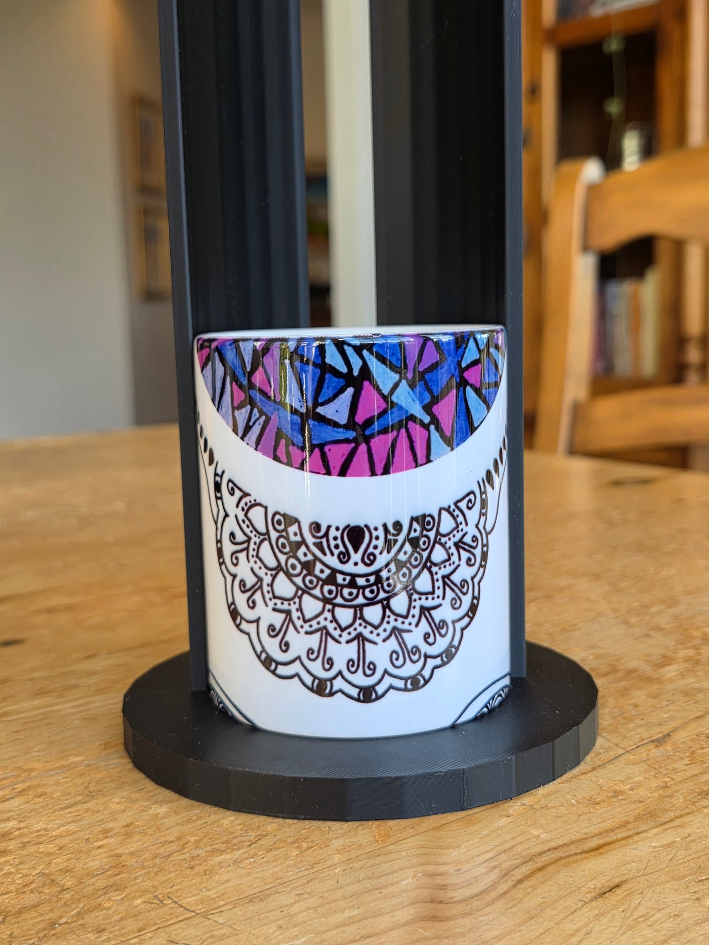 Doodleware - 3 Mug Art (Stained Purple)